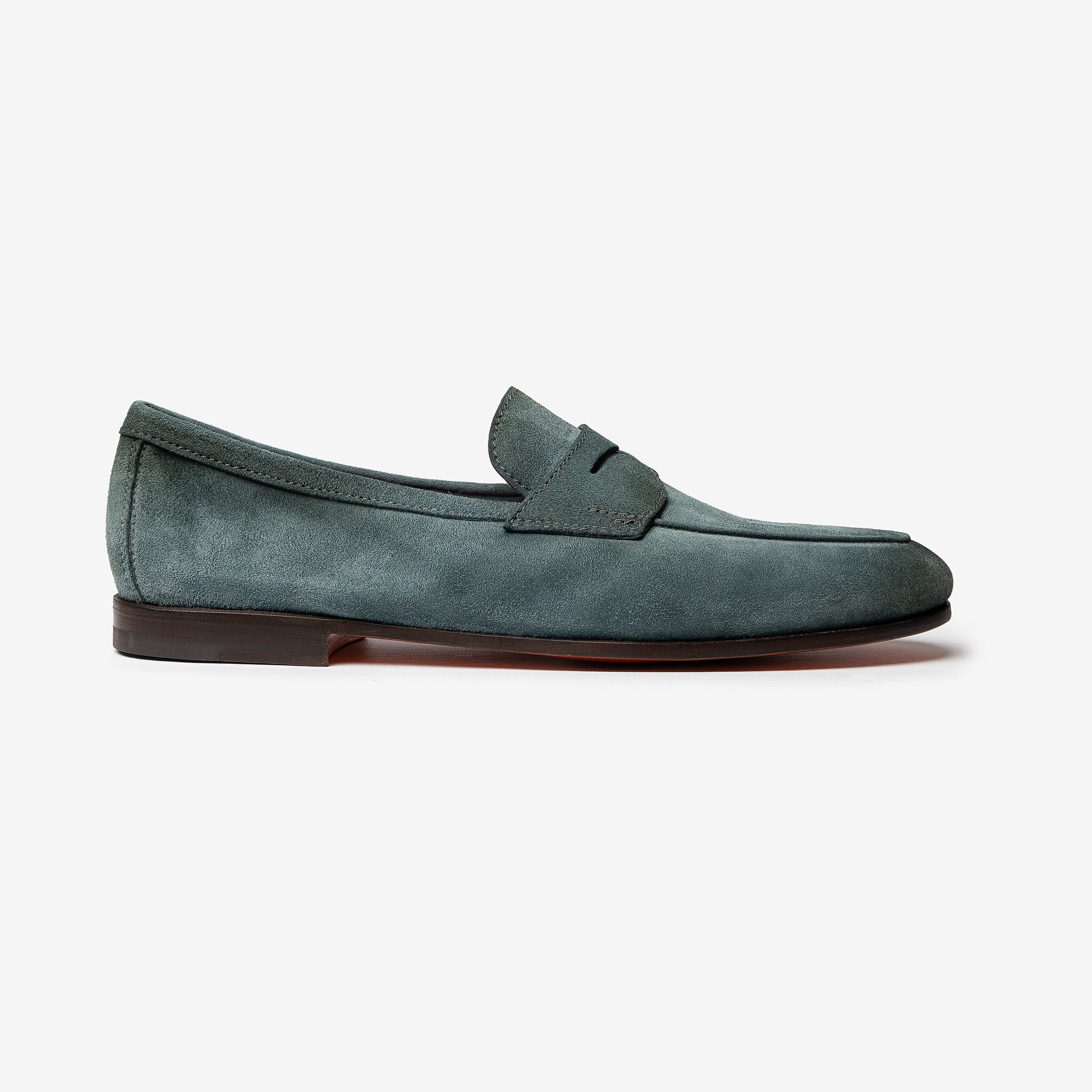 Water green suede Carlo loafer