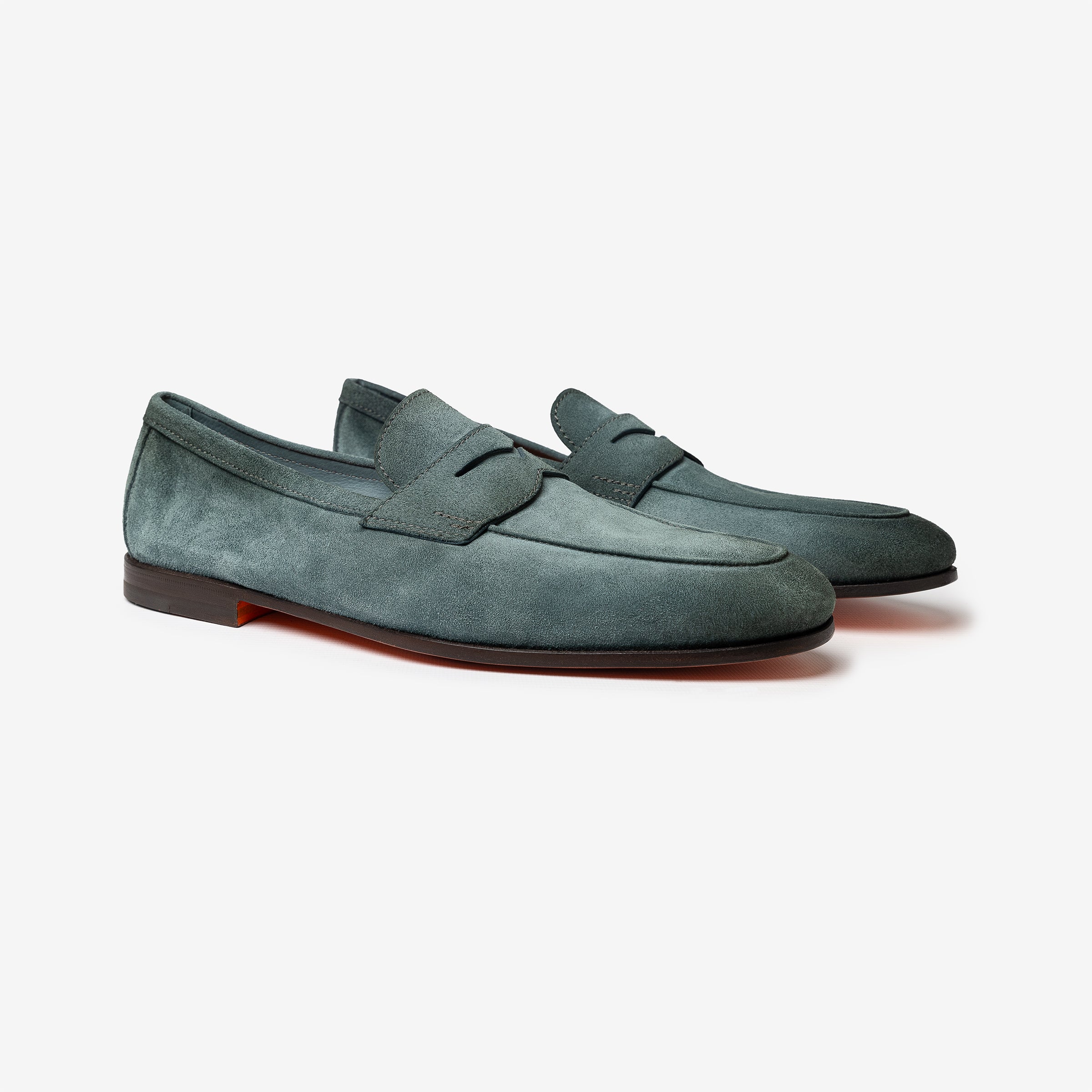 Water green suede Carlo loafer
