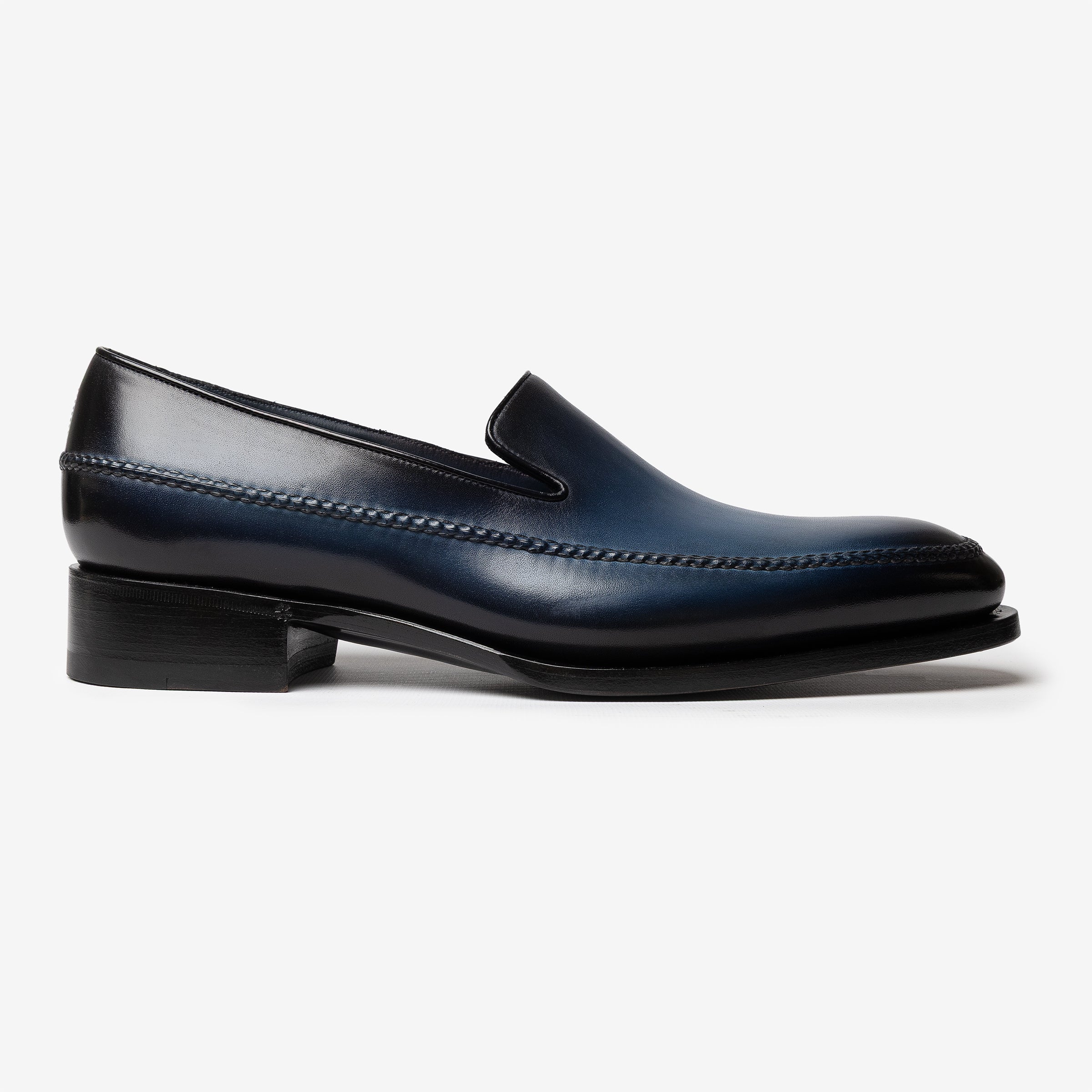 blue leather Meraviglia Collection loafer