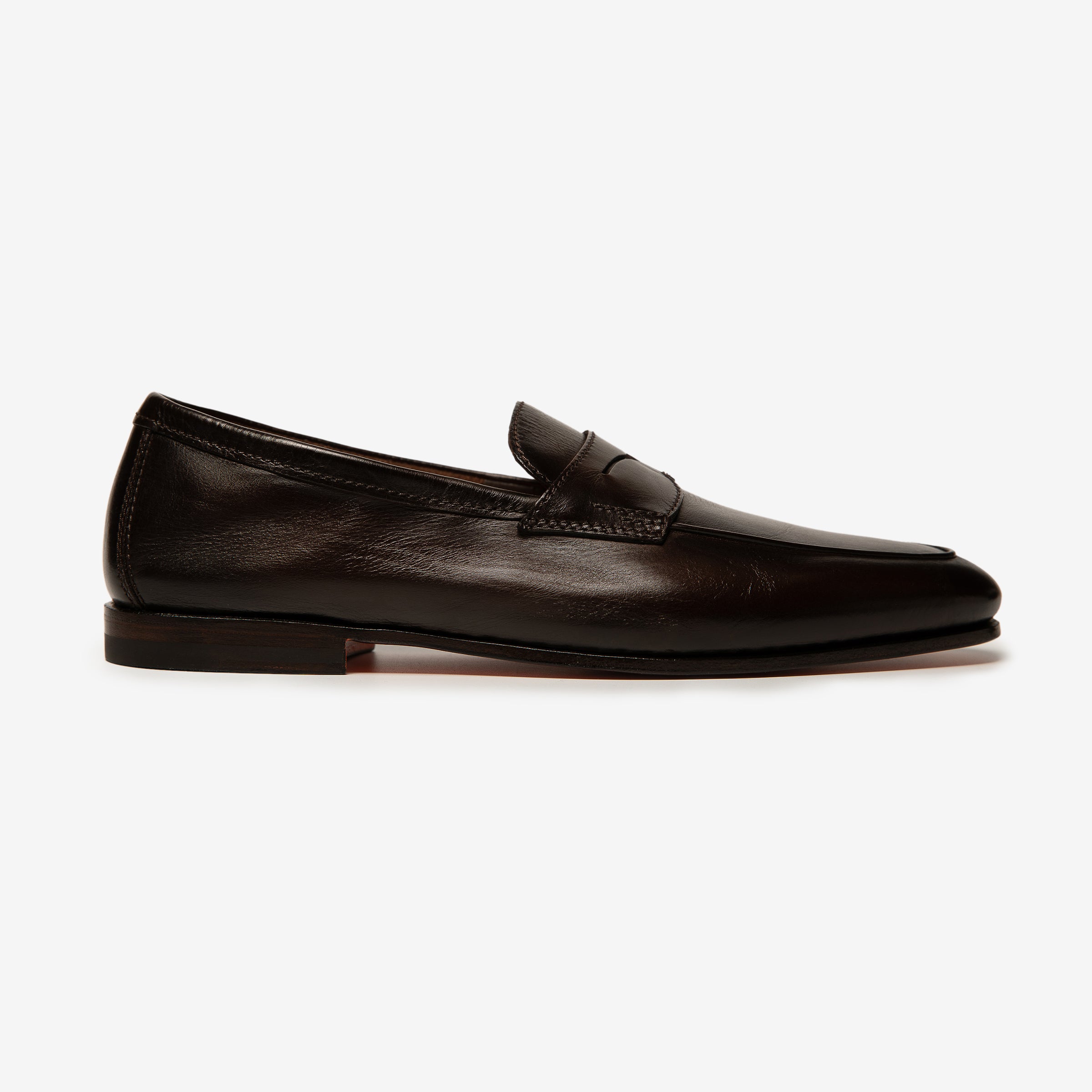 Dark brown Carlo leather loafers