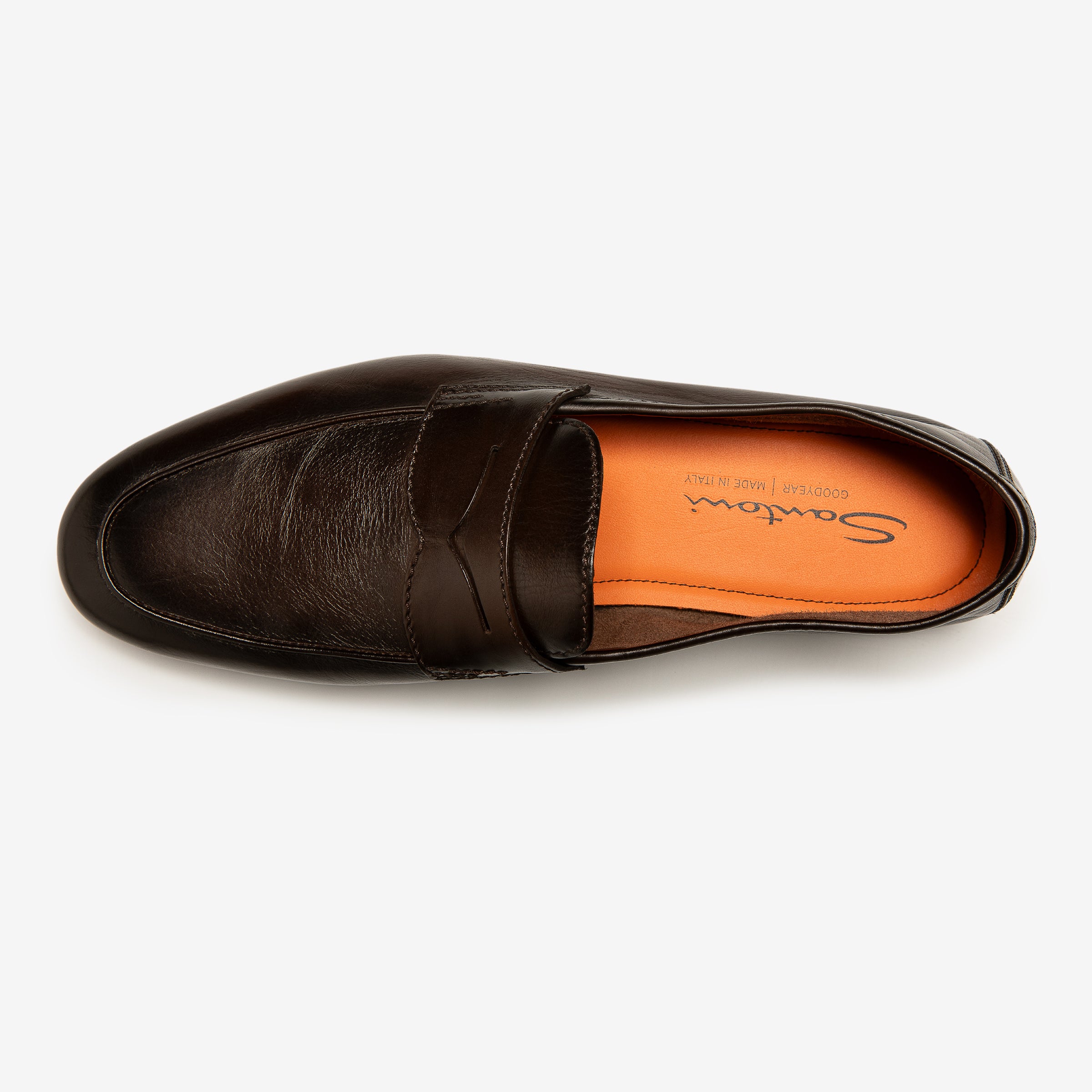 Dark brown Carlo leather loafers