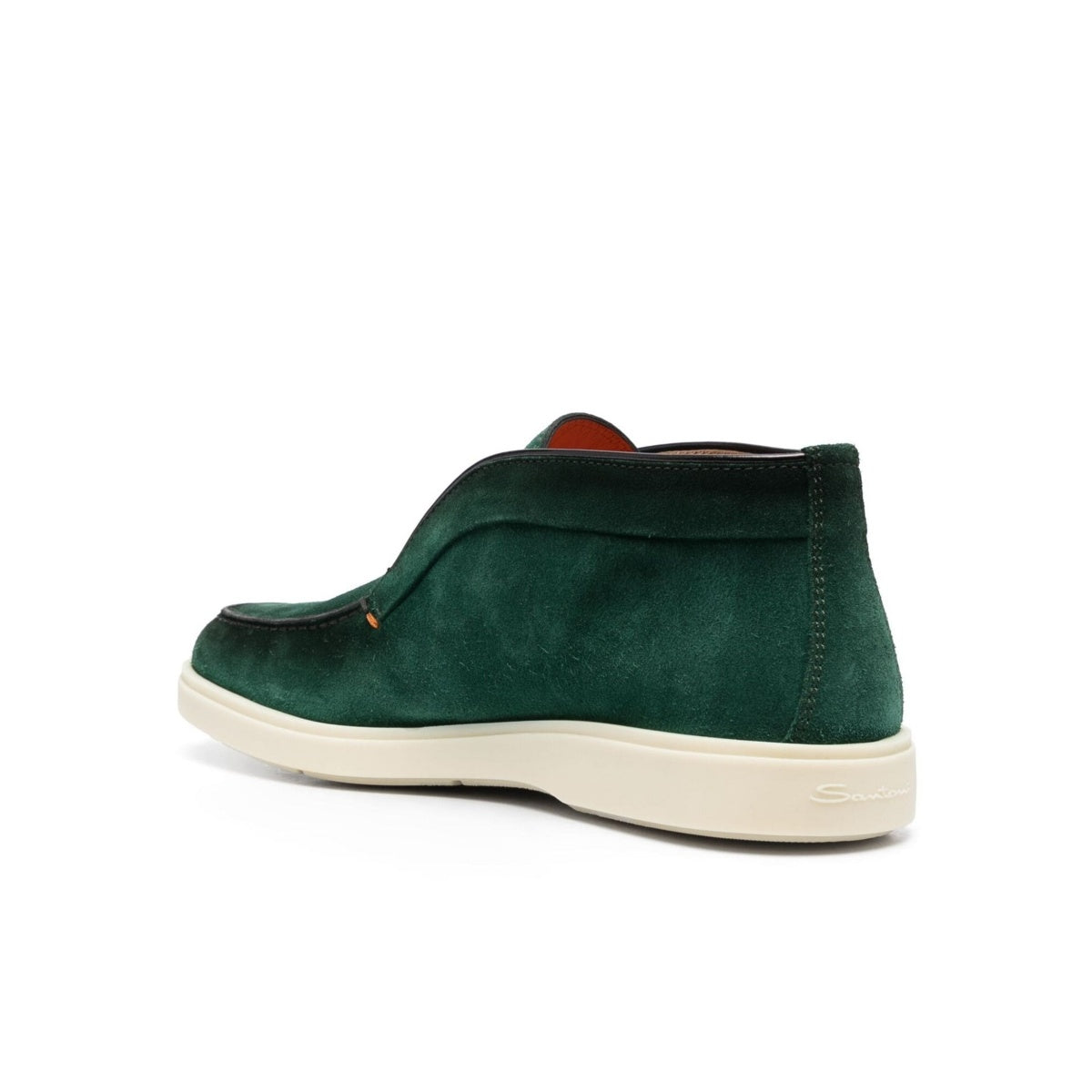 Santoni Green Suede Desert Boots