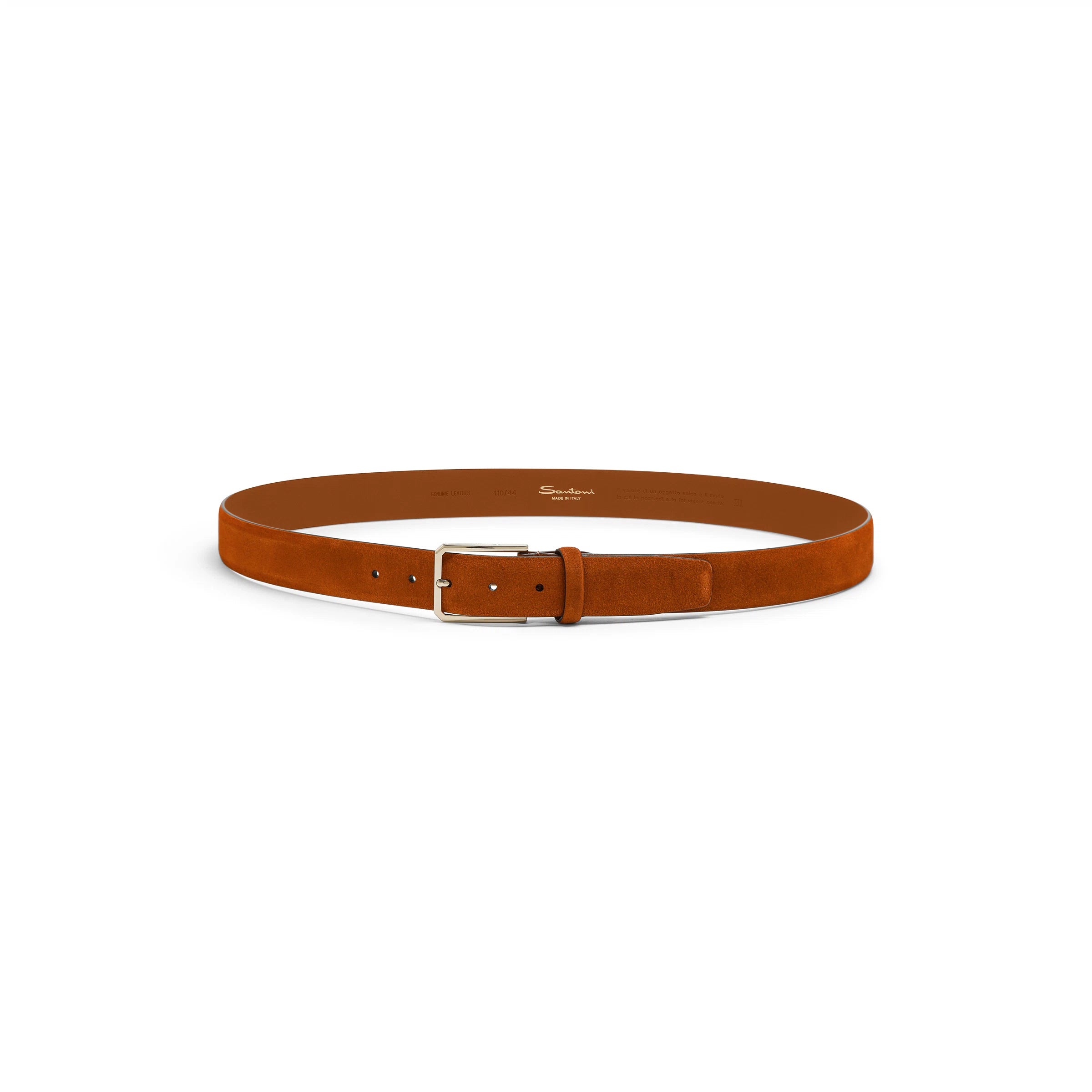 Ceinture ajustable suede orange