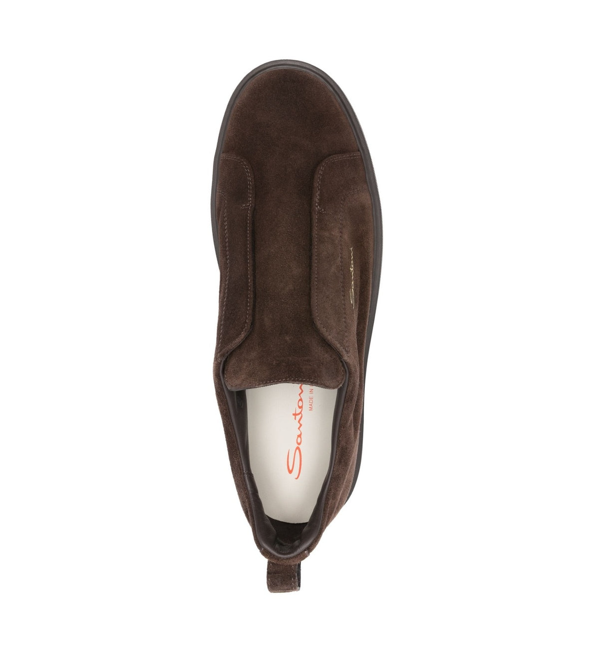 Slip-On-Sneakers Braun Wildleder