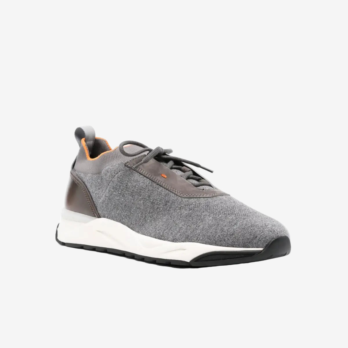 santoni-grey-wool-knitted-sneakers