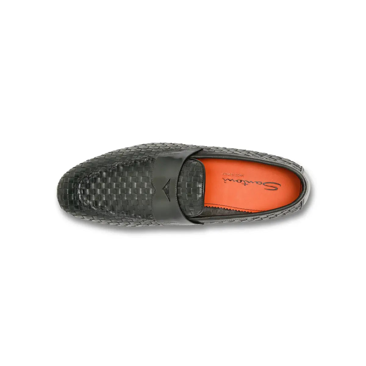 Mocasines Verde Diseño Entretejido