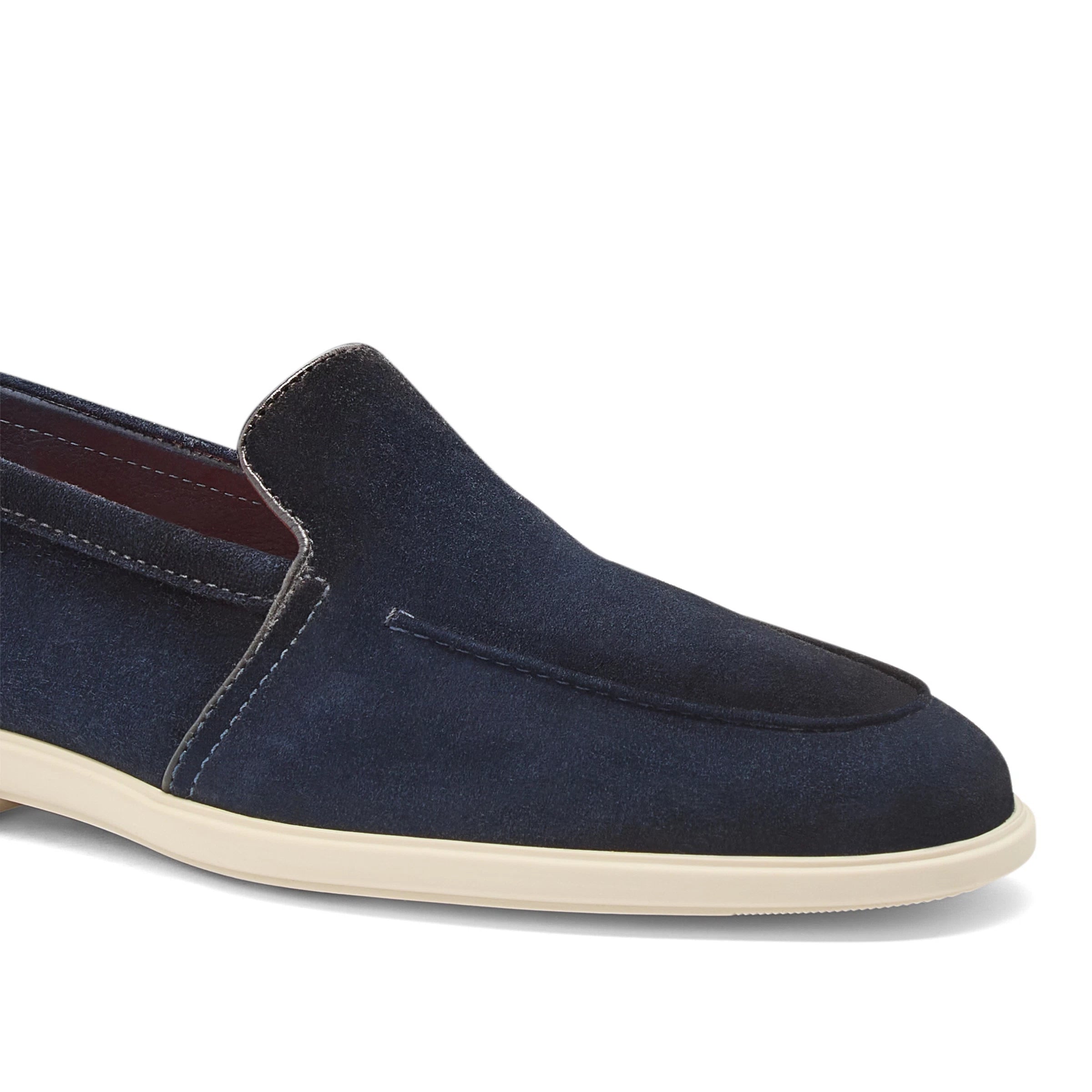 Blue Suede Malibu Loafers