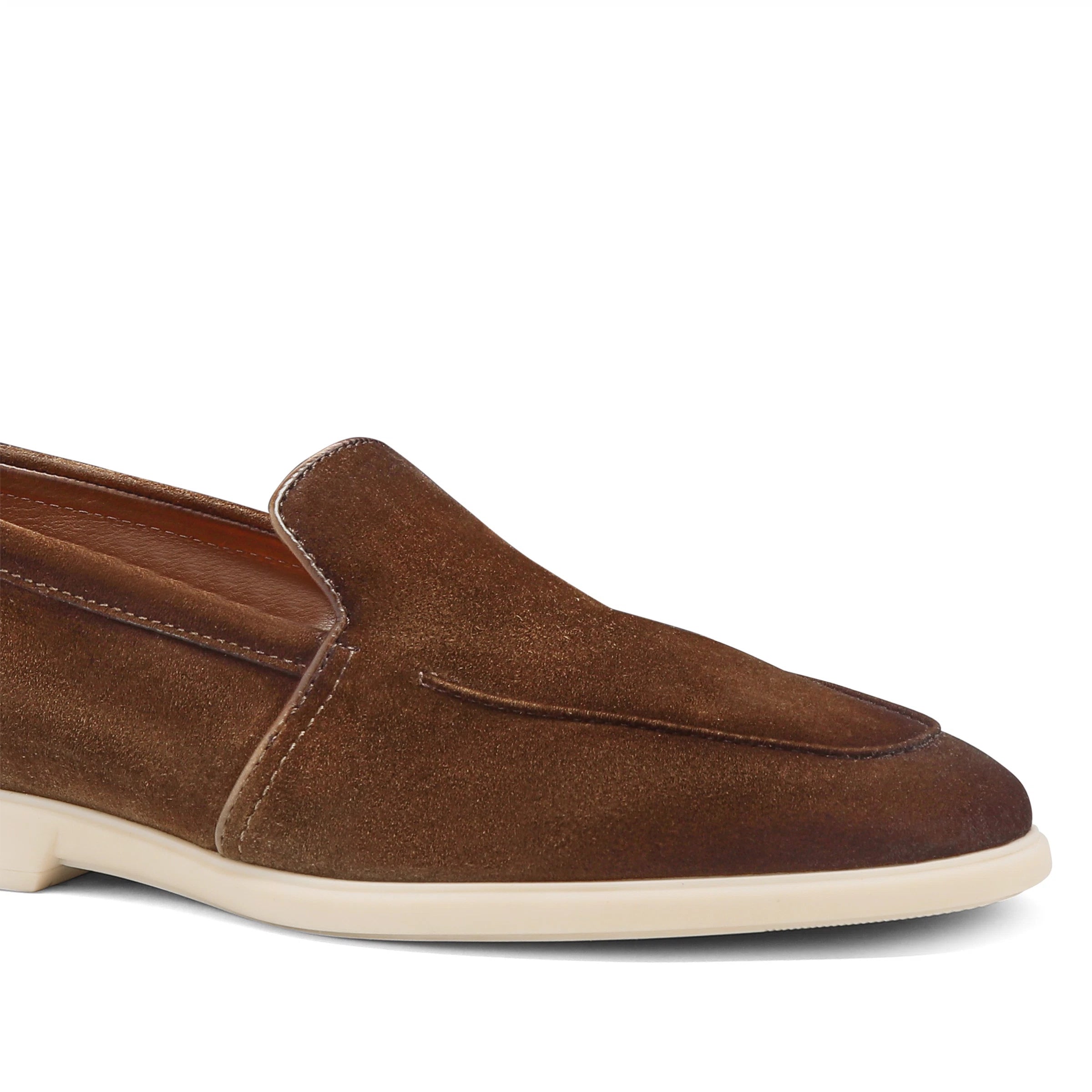 Brown Suede Malibu Loafers