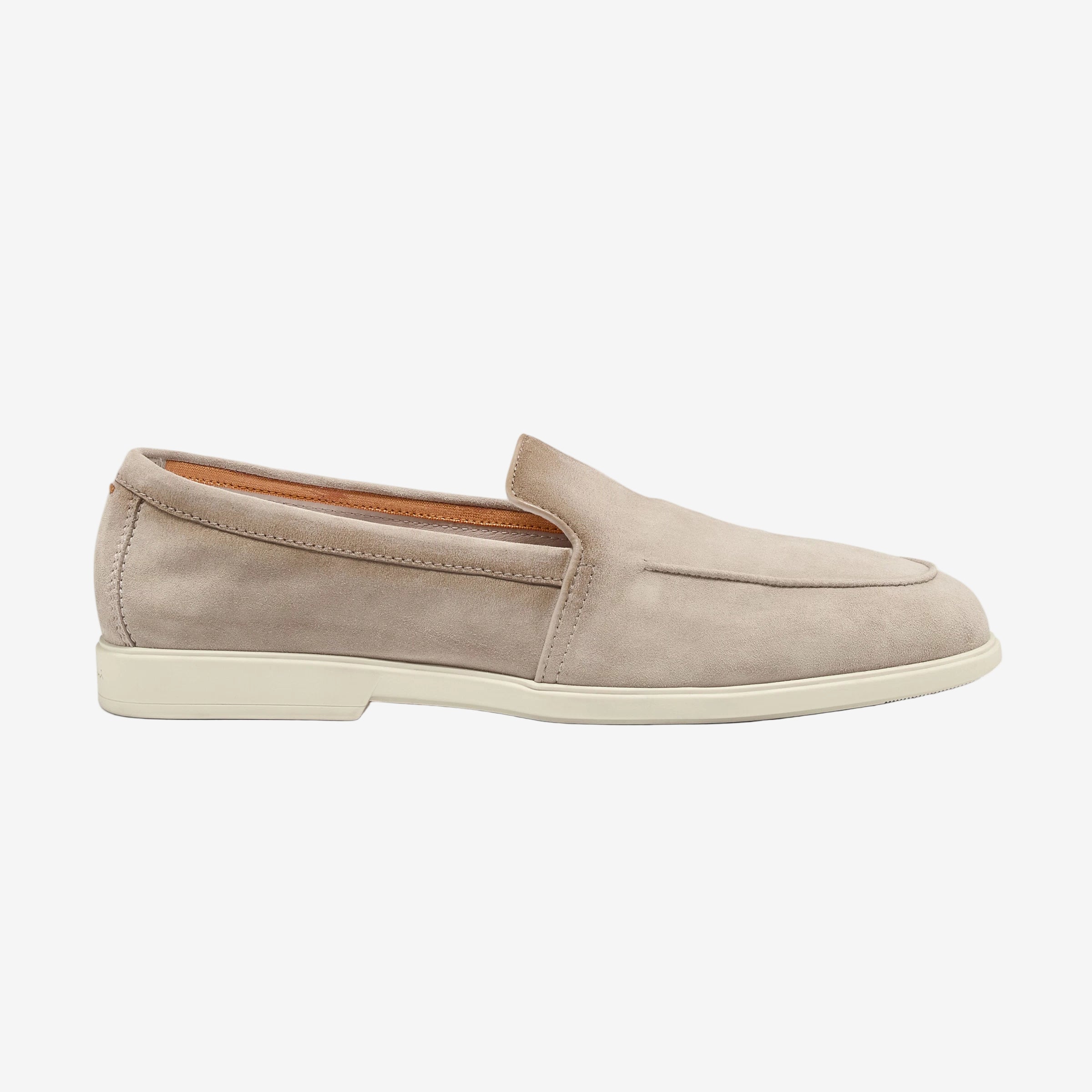 Beige suede Malibu loafers