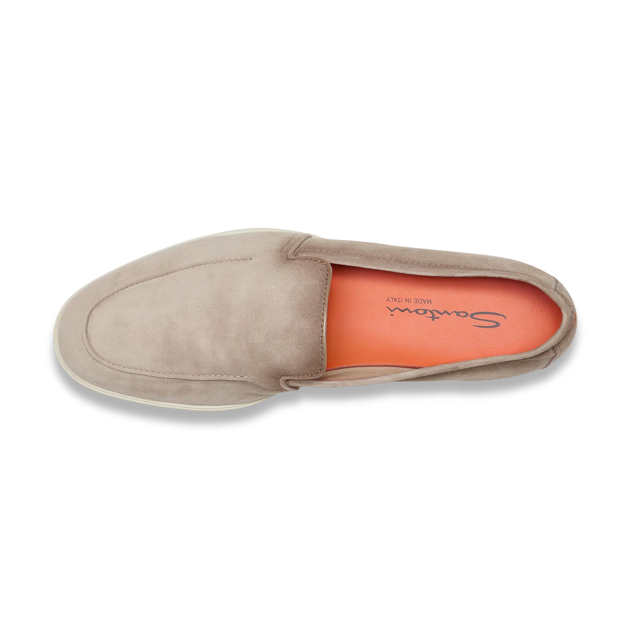 Beige suede Malibu loafers