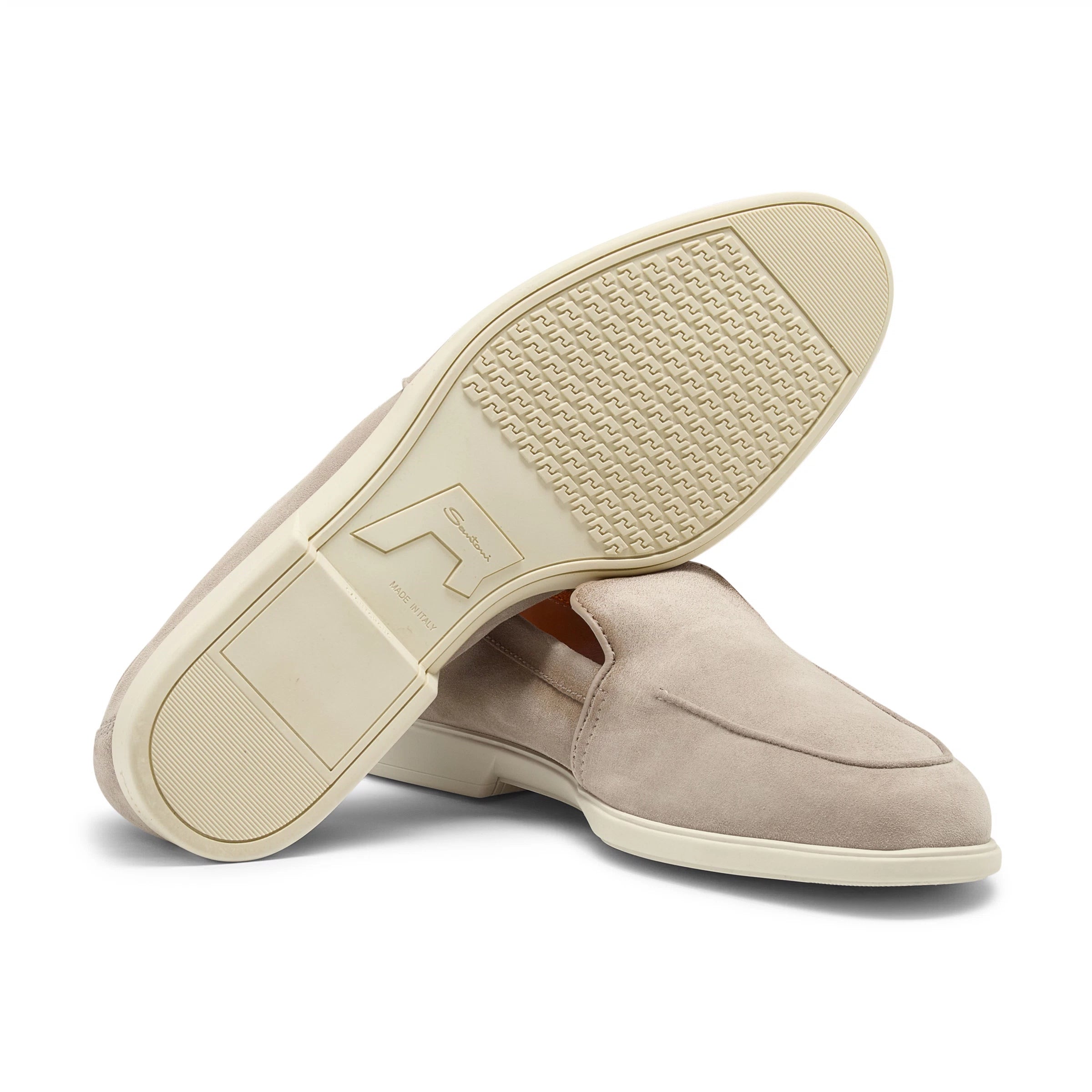 Beige suede Malibu loafers