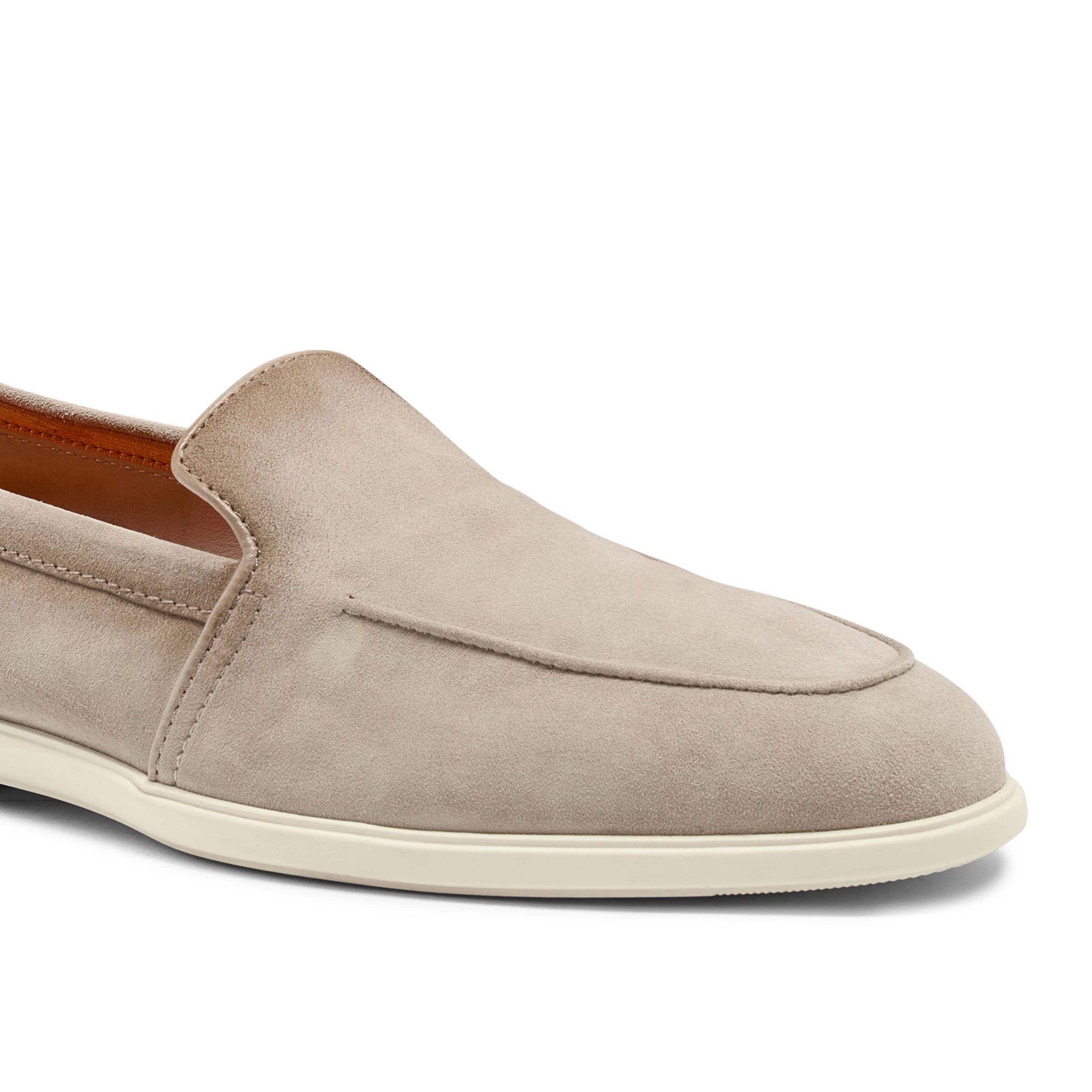 Beige suede Malibu loafers