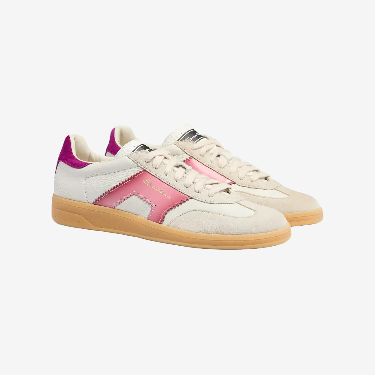 white violet leather suede DBS Oly sneaker