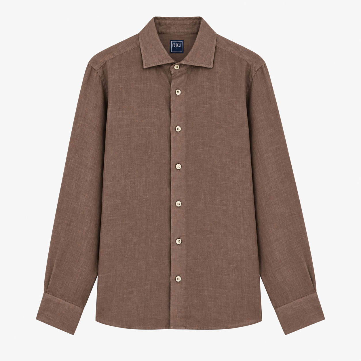 Nick Light Brown Linen Shirt