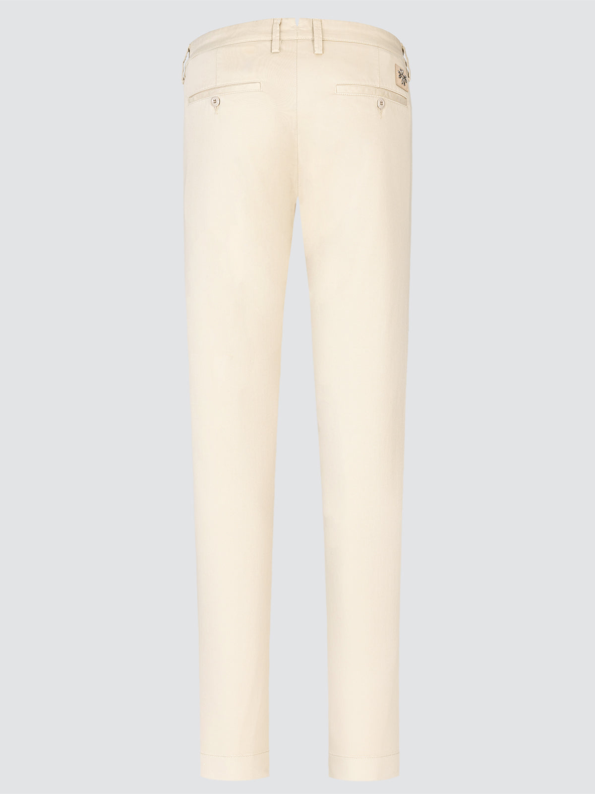 Beige pants on a light gray background