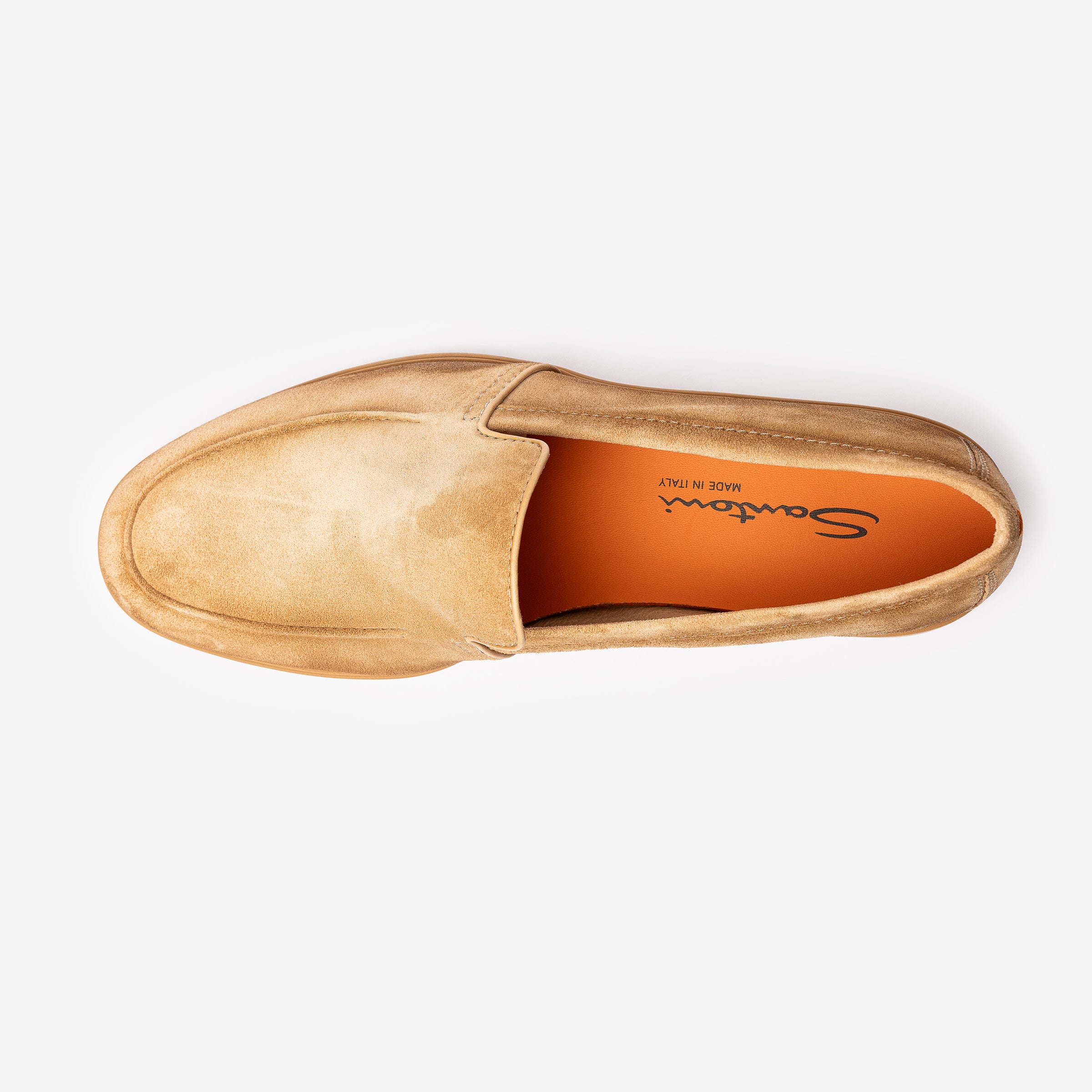 Beige Suede Loafer Tone Sole