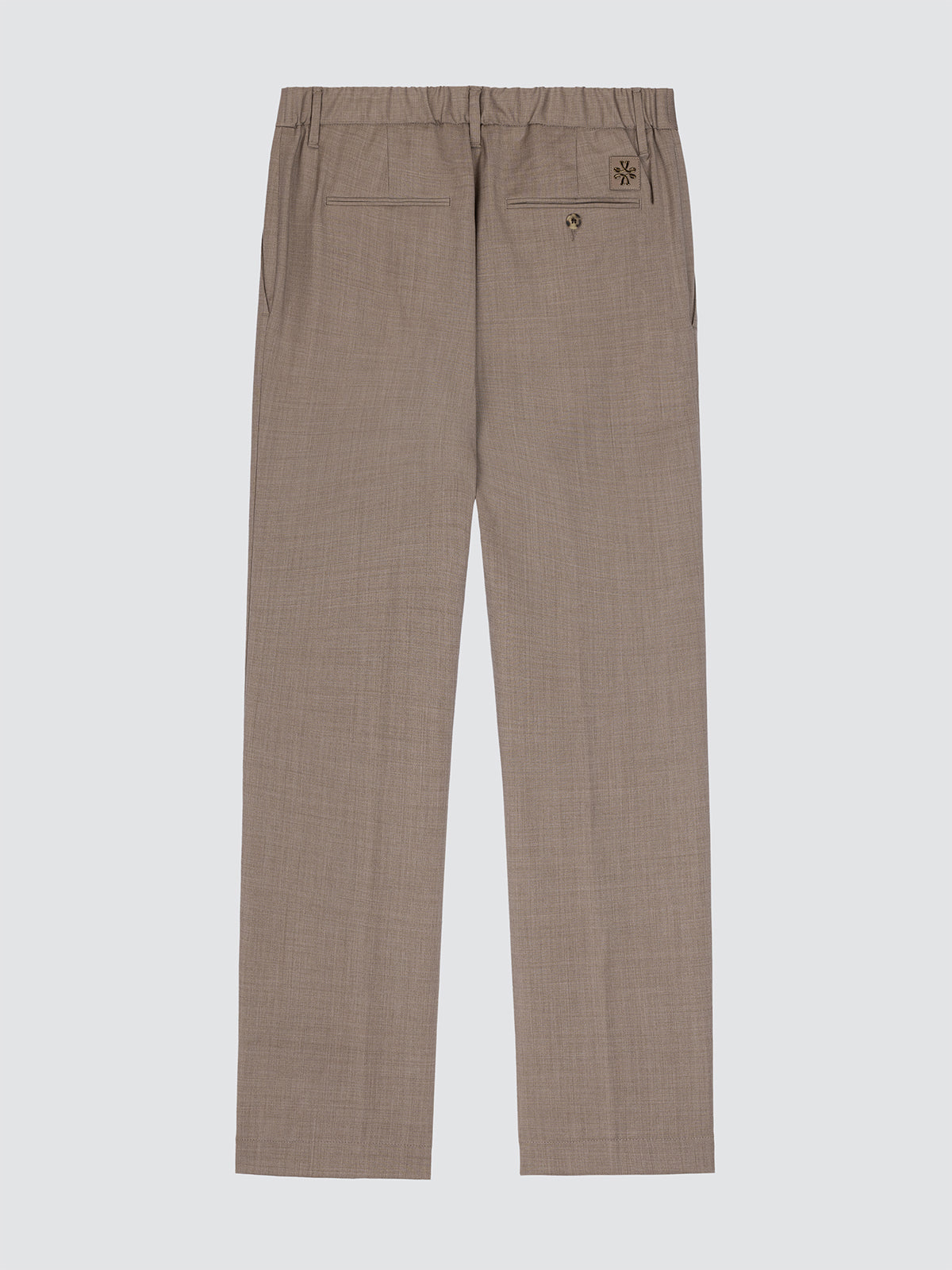 Gray - Regular Chino Pants Brown Summer Wool