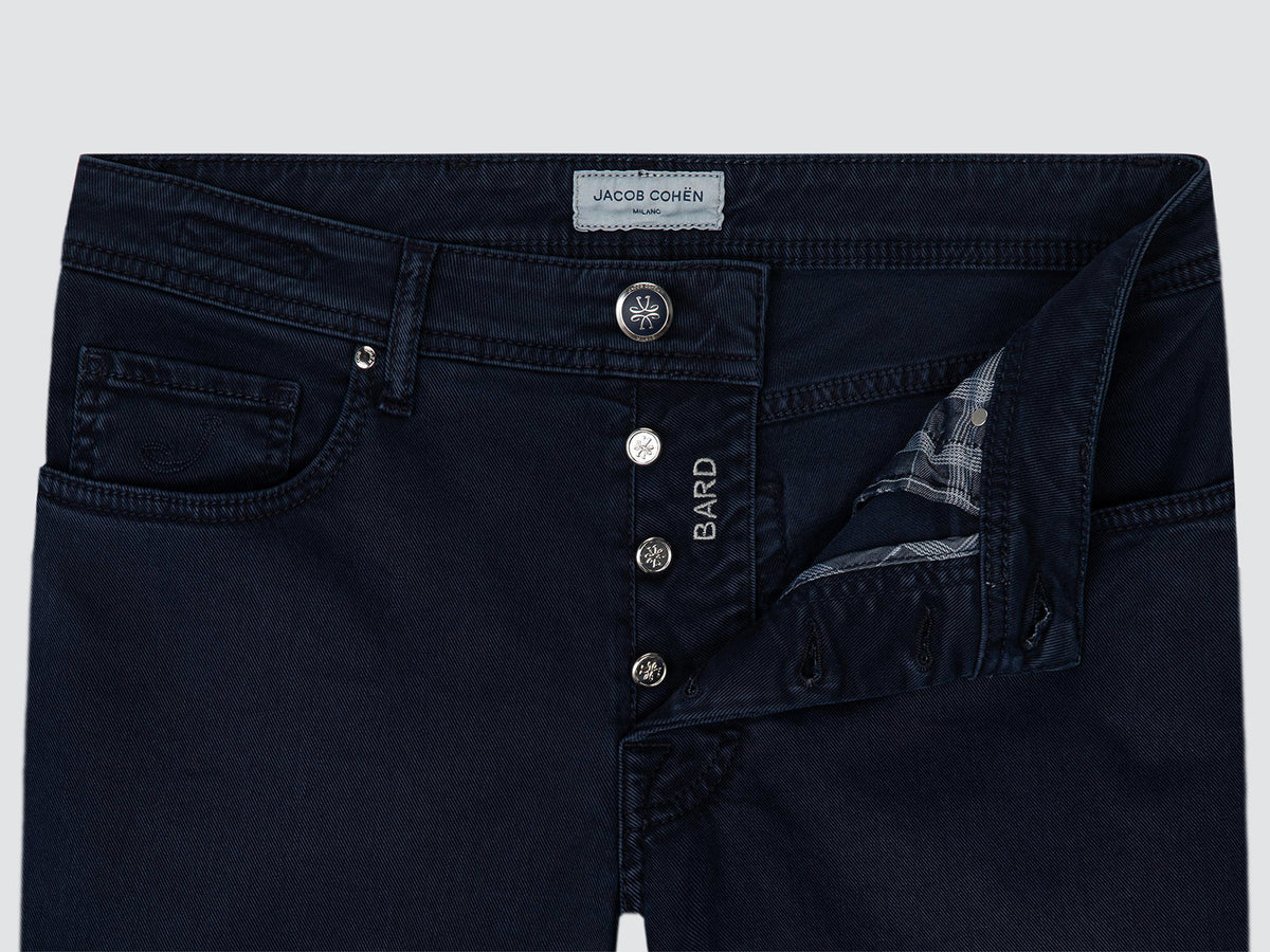 Bard - Cotton and Lyocell Stretch Twill Navy Blue