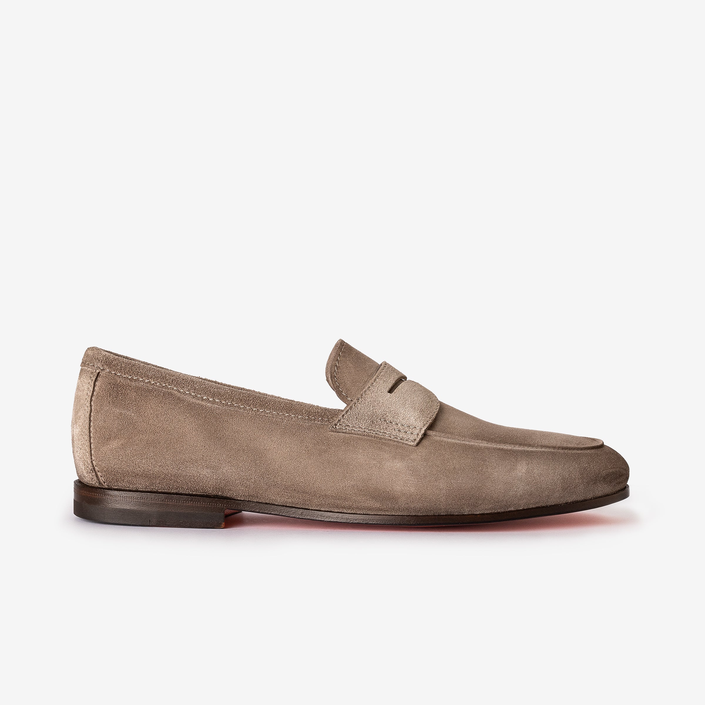 Carlo Beige Suede Ultra-flex Loafer Leather Sole
