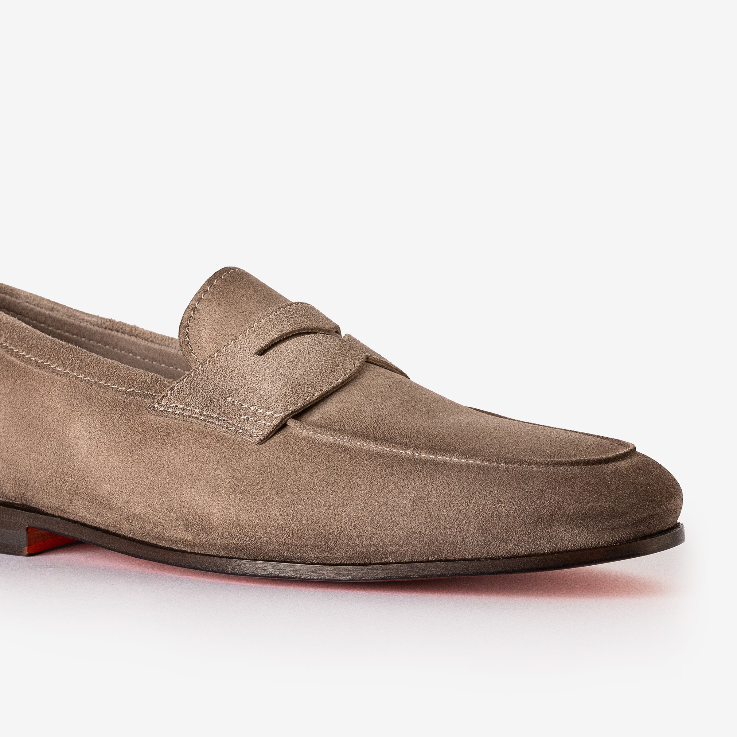 Carlo Beige Suede Ultra-flex Loafer Leather Sole