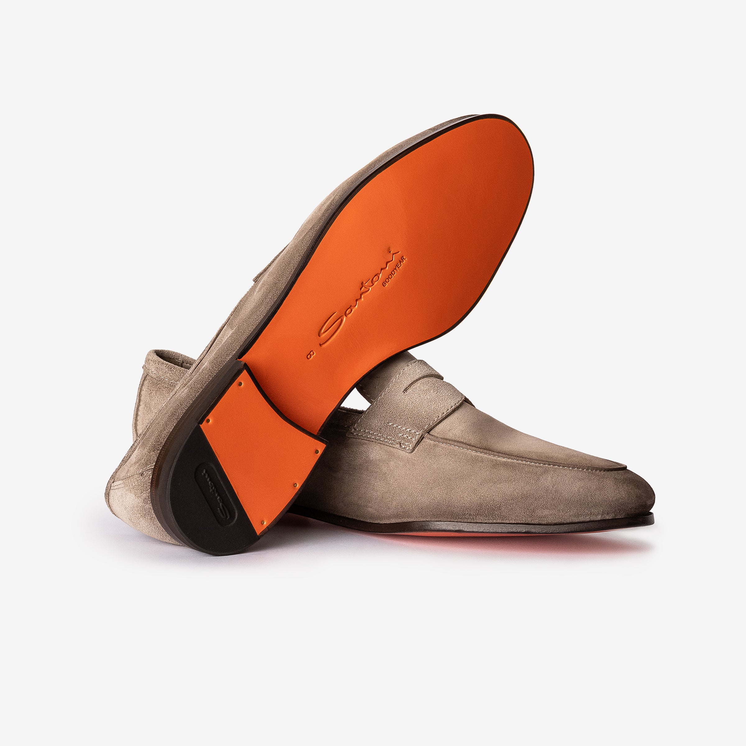 Carlo Beige Suede Ultra-flex Loafer Leather Sole