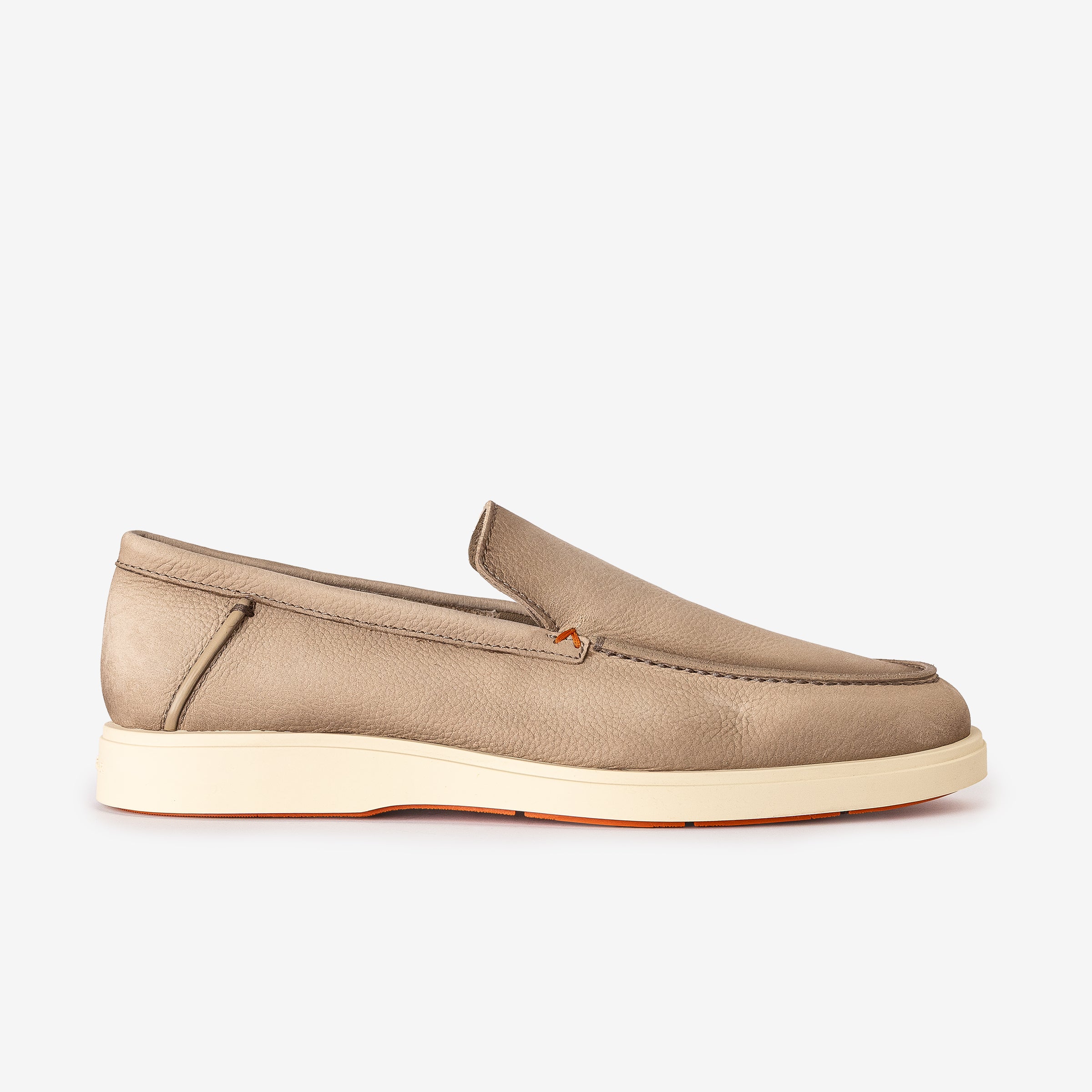 Beige Micro Nubuck Loafer