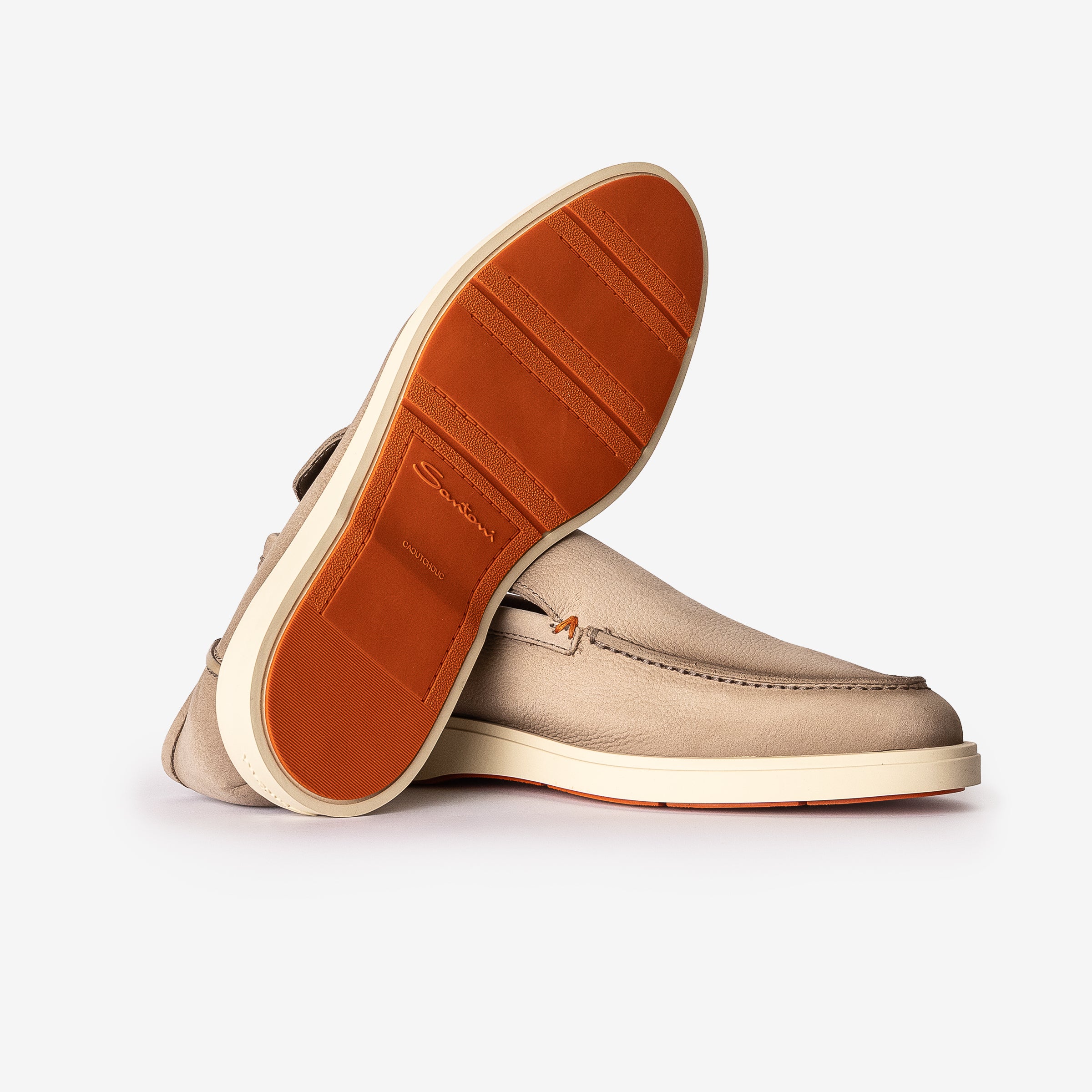 Beige Micro Nubuck Loafer