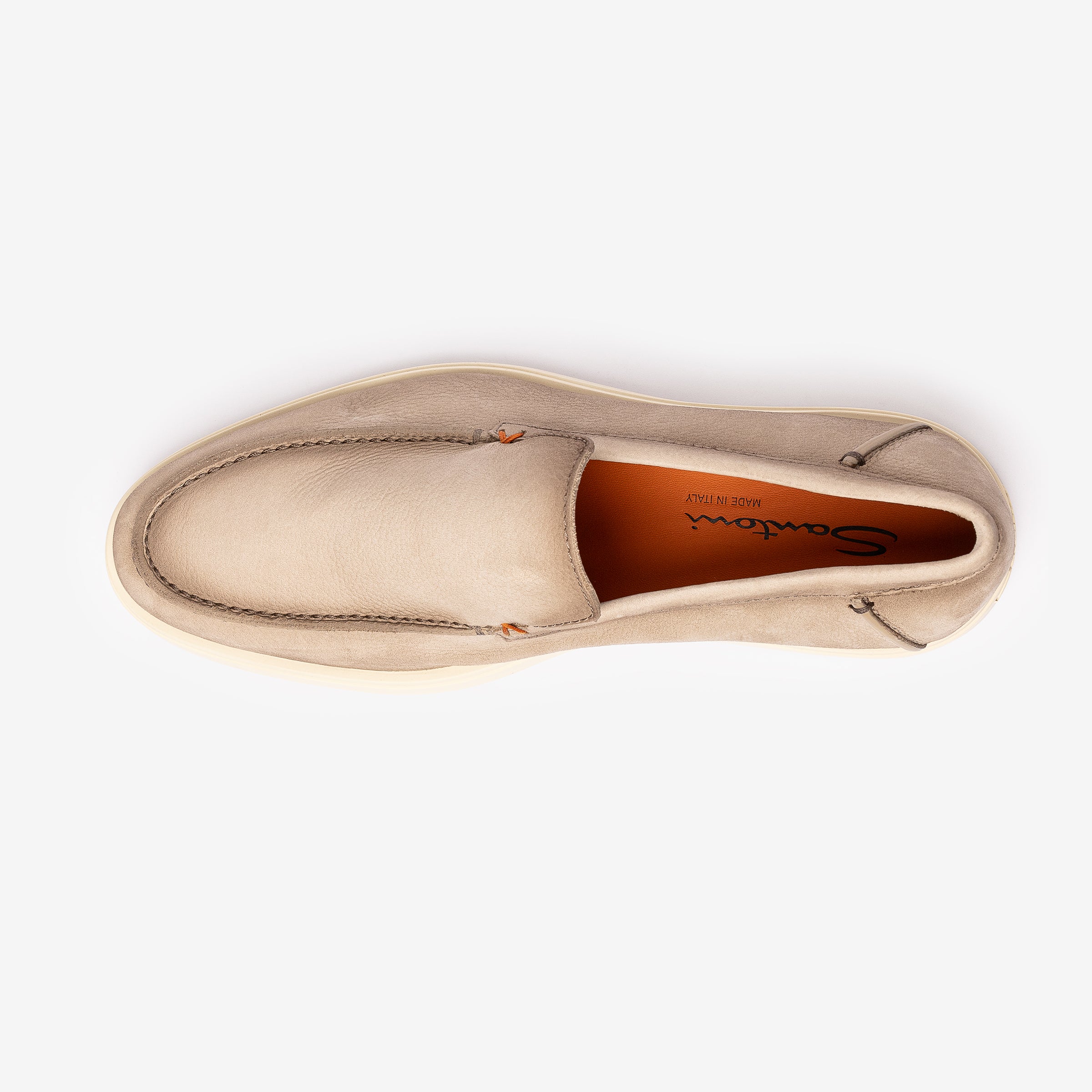 Beige Micro Nubuck Loafer