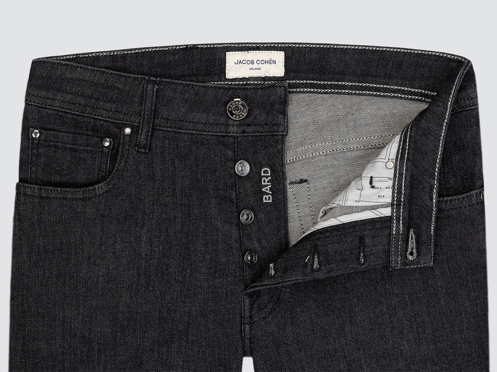 Bard Regular Slim Jeans Dark Grey Super Stretch
