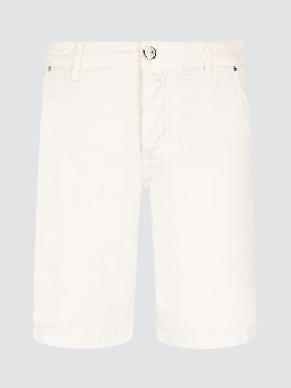 Lou - Off-White Short Cotton Stretch Lyocell