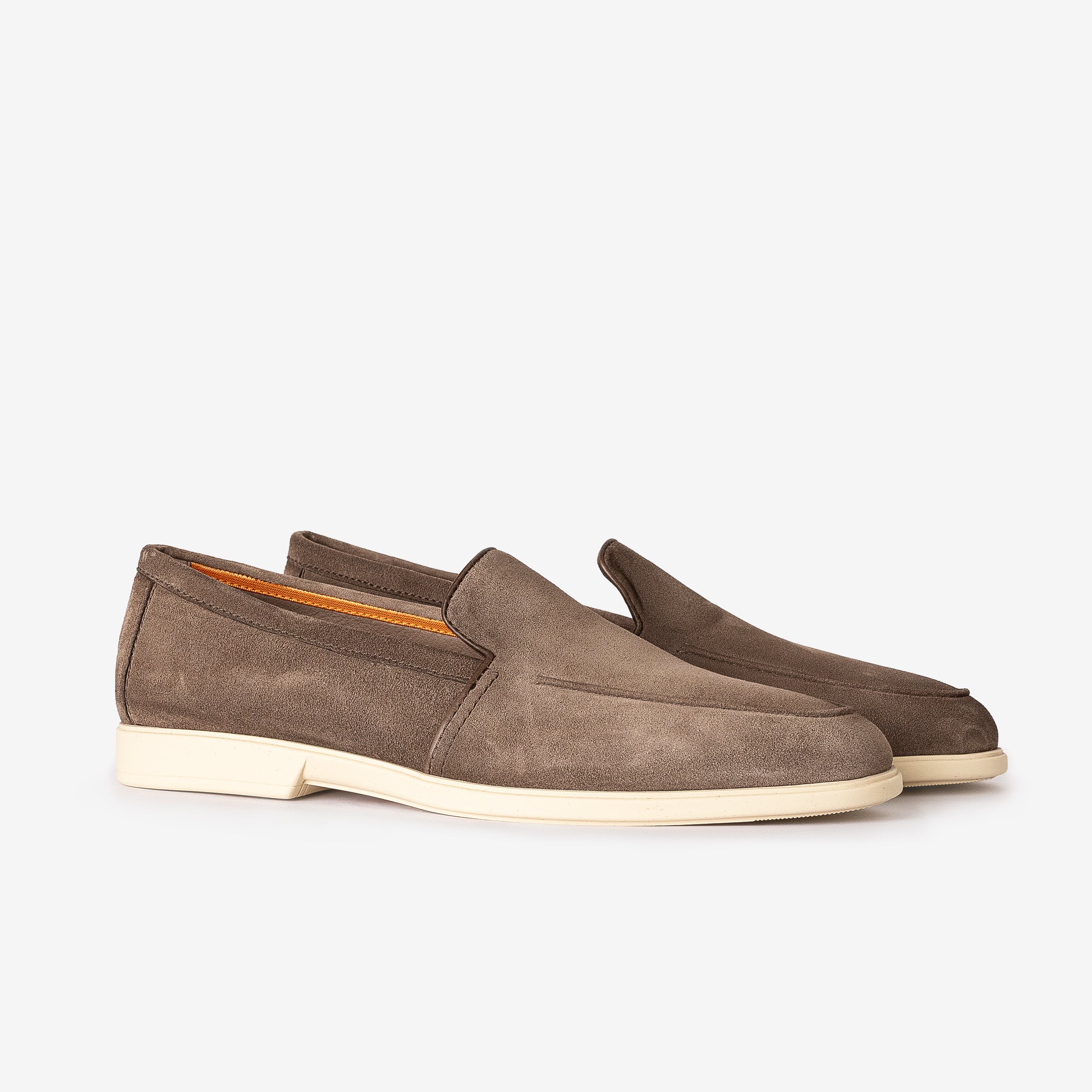 Light Brown Suede Loafers