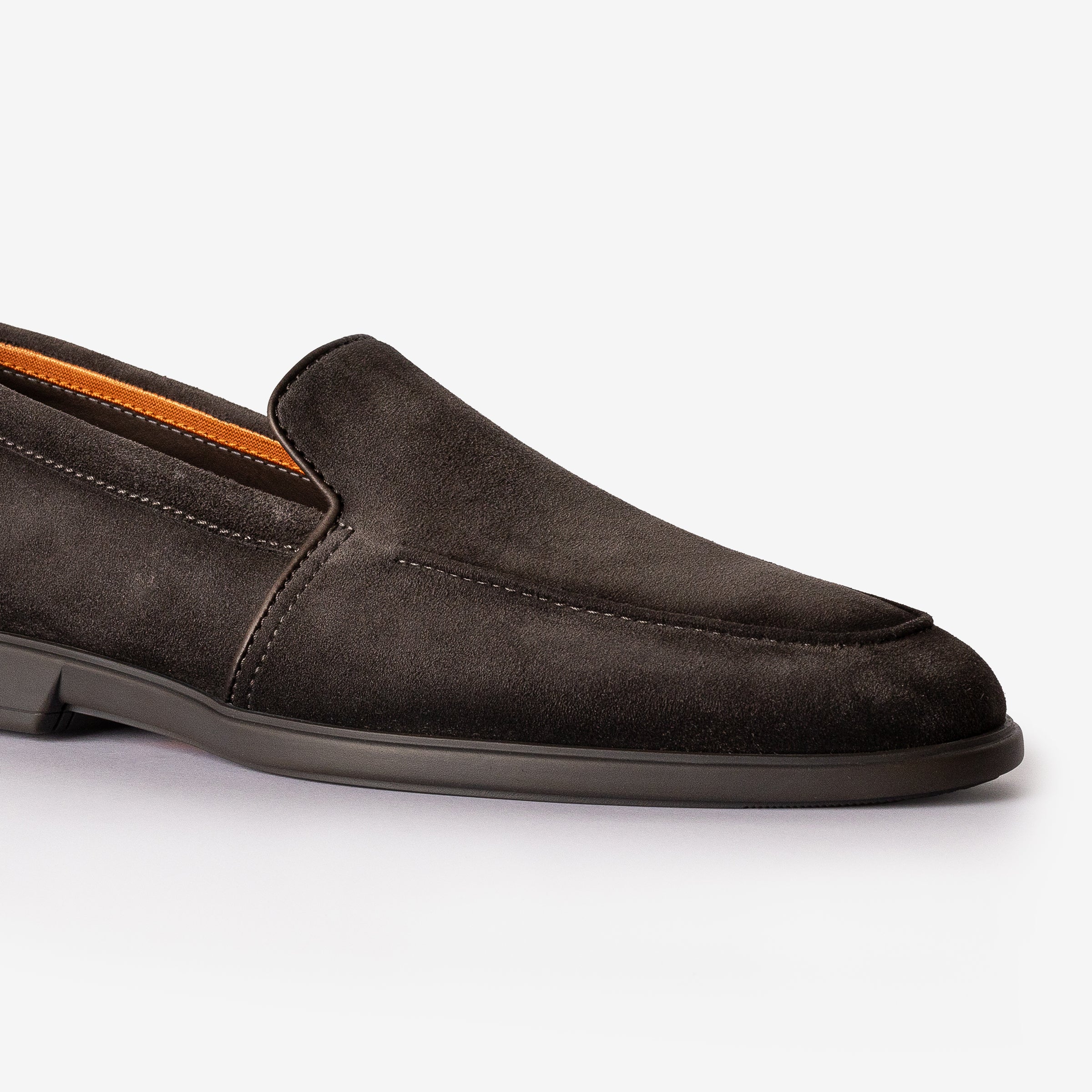 Gray Suede Loafer Tone Sole