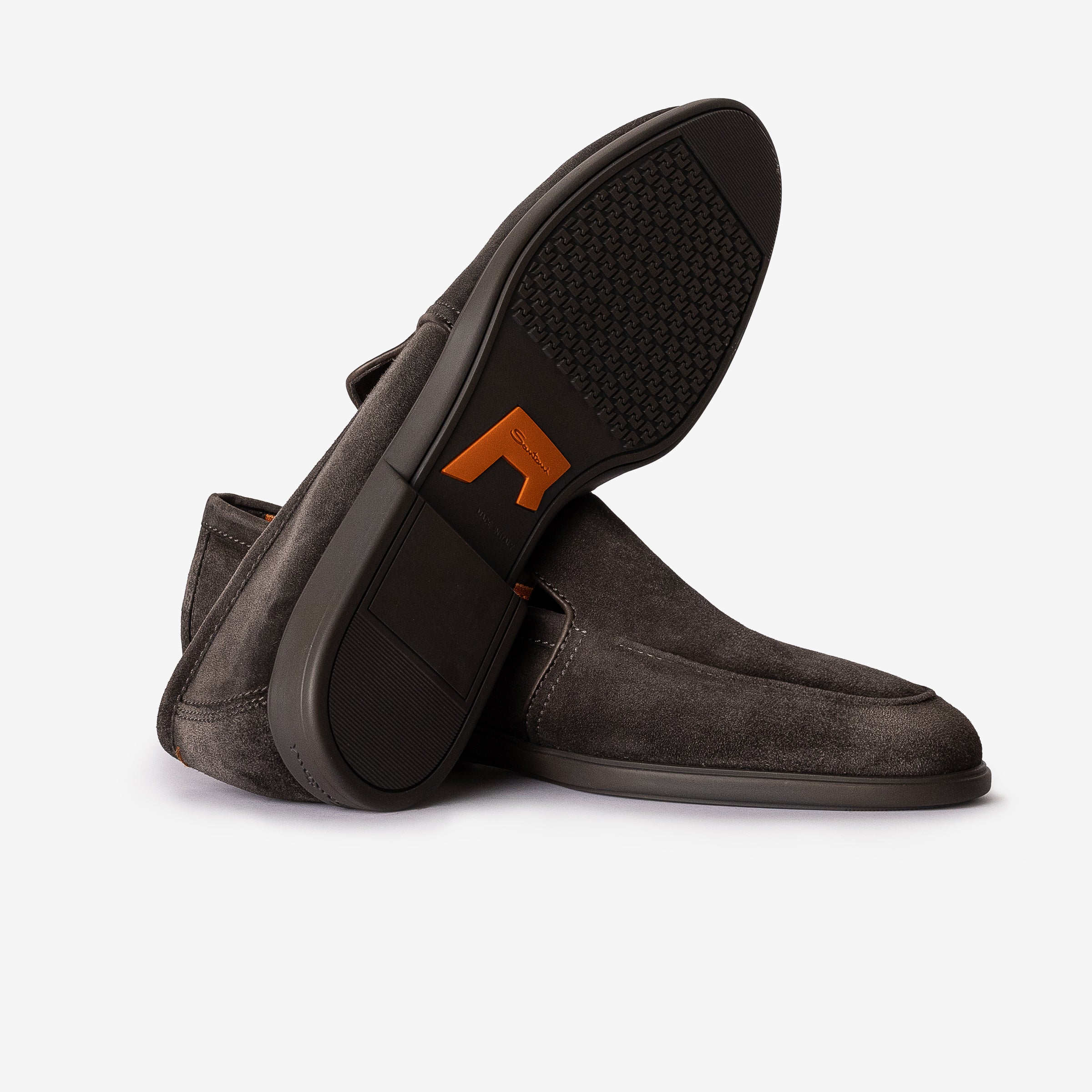 Gray Suede Loafer Tone Sole