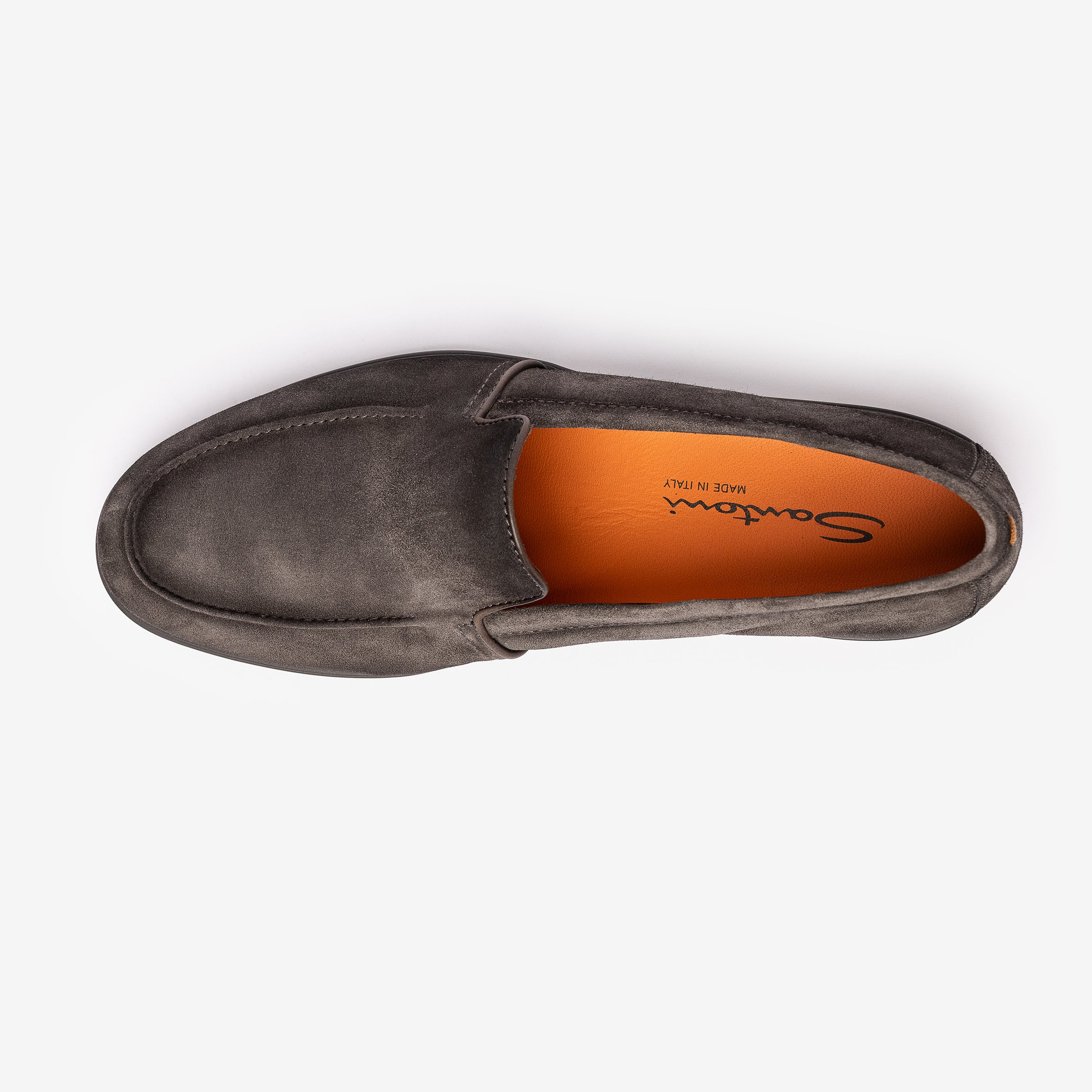 Gray Suede Loafer Tone Sole