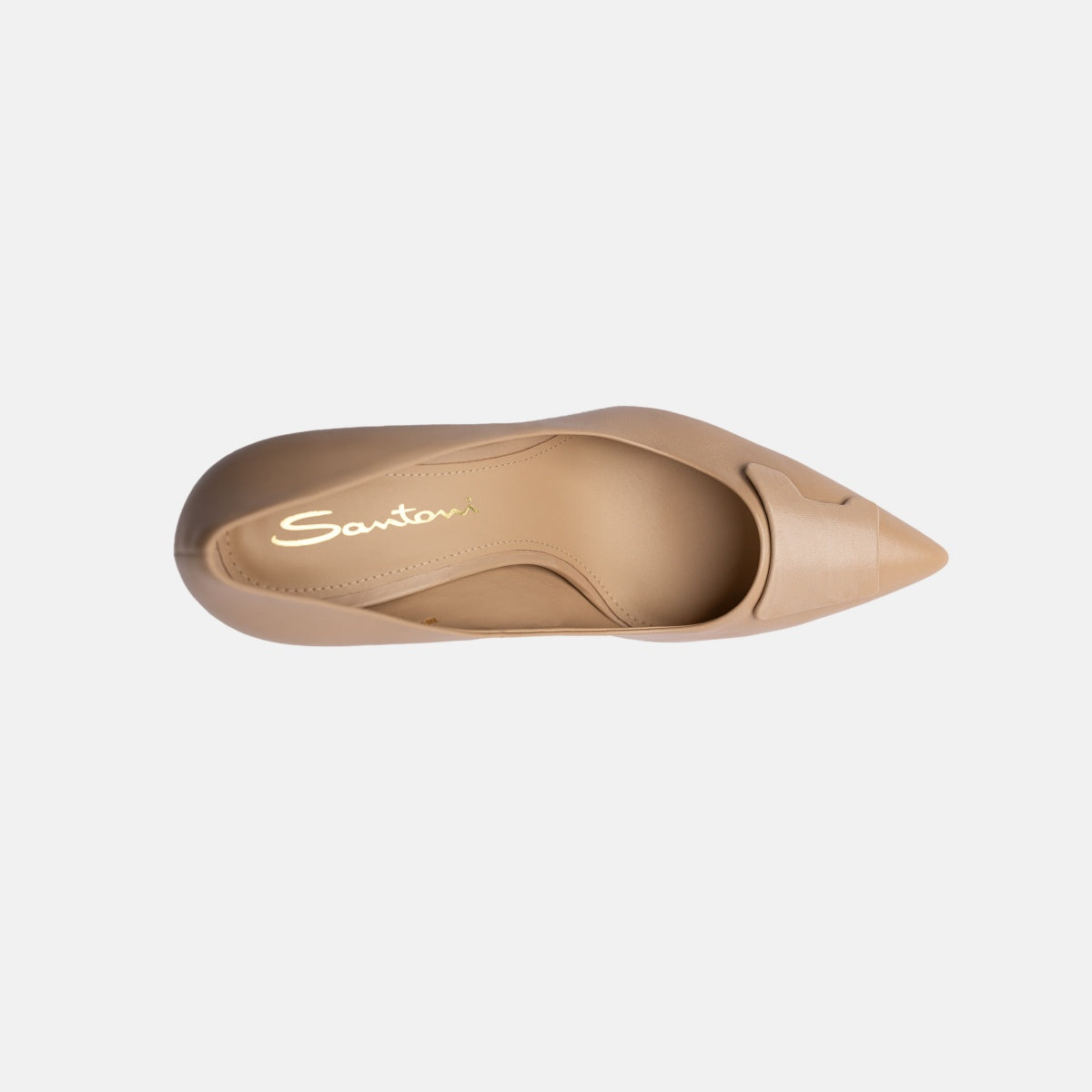 Escarpin talon haut cuir nude Sibille