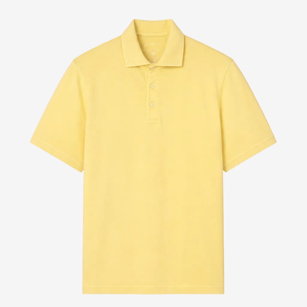 Zero Giza Organic Cotton Pastel Yellow Polo