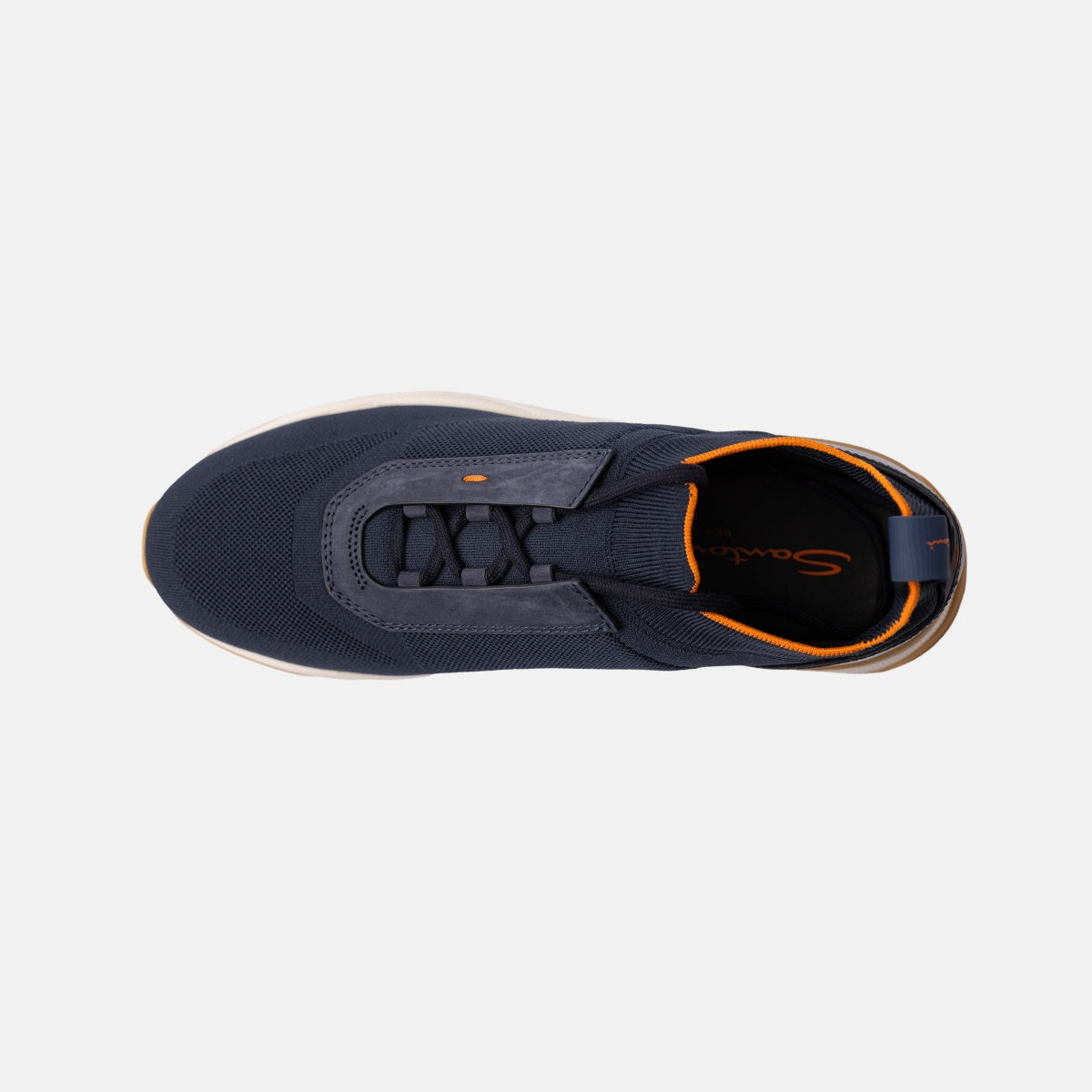 Sneakers azules slip-on suela goma