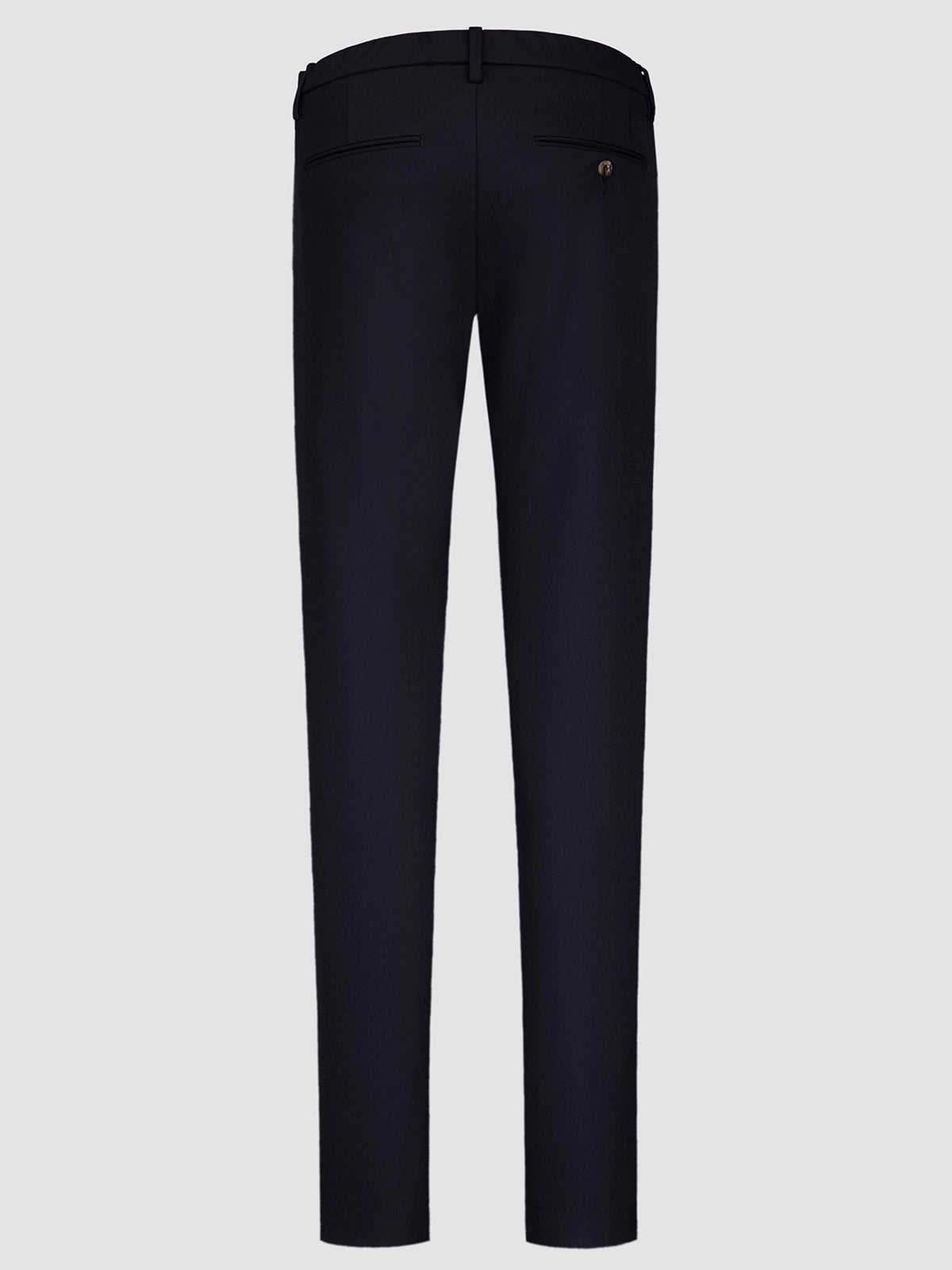 Gray - Regular Chino Pants in Navy Blue Technical Stretch