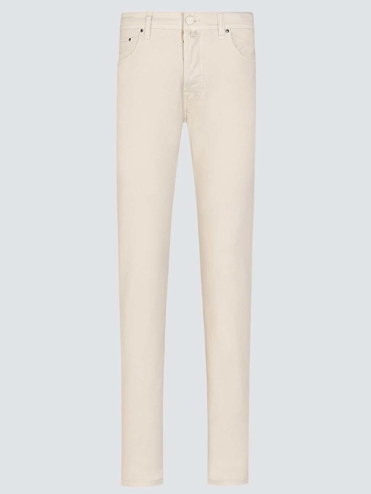 Bard 5 Pocket Pants Off White Cotton Lyocell Stretch Twill
