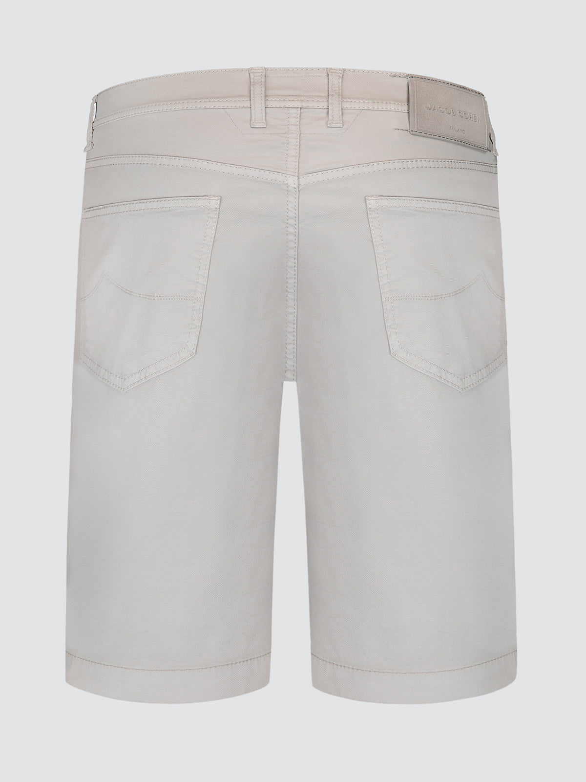 Nicolas Tuscan Dust Grey Short Cotton Lyocell Stretch