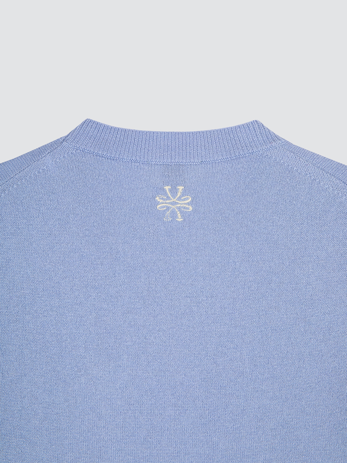 Pullover in Powder Blue Cashmere