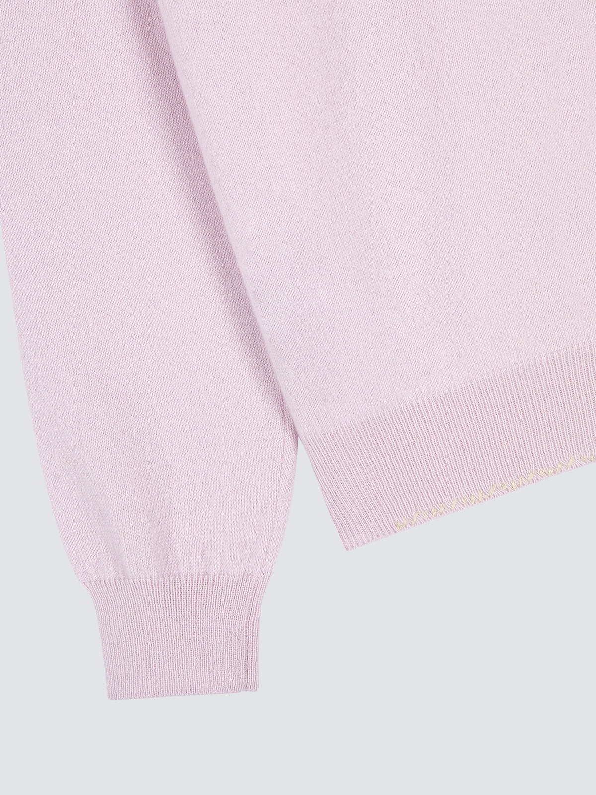 Pullover aus pastellrosa Kaschmir