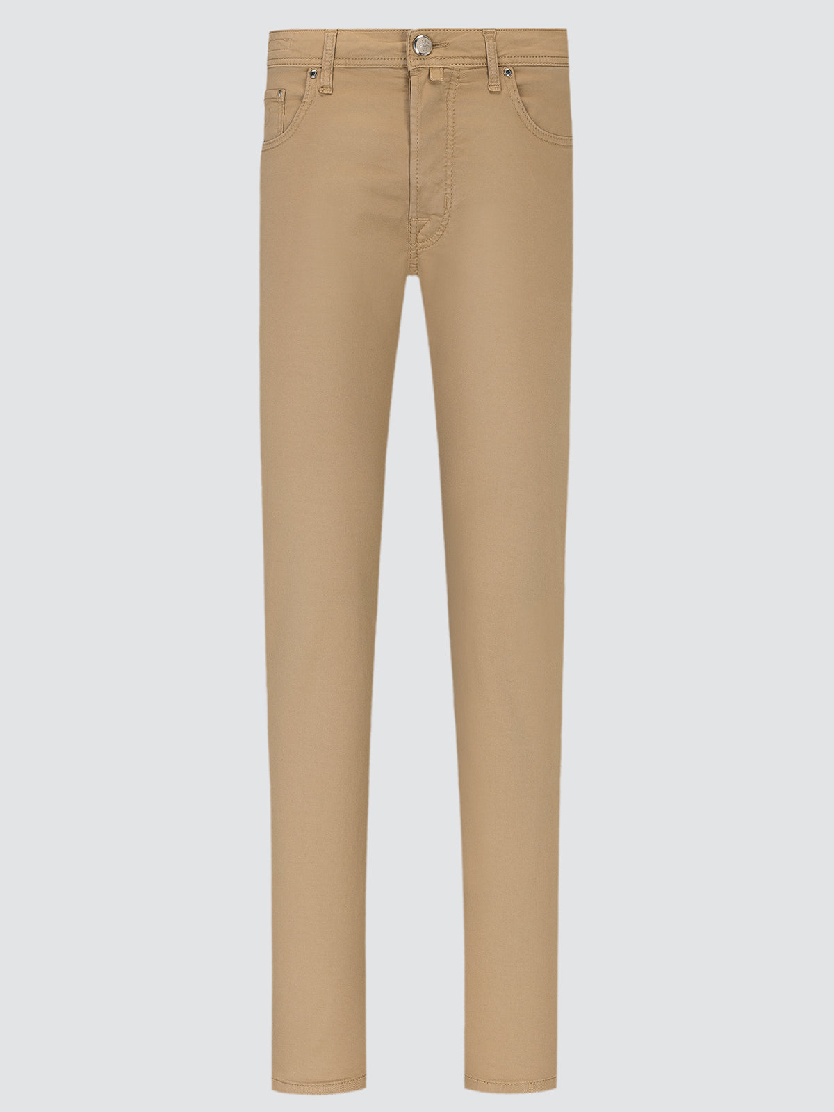 Beige pants on a light gray background