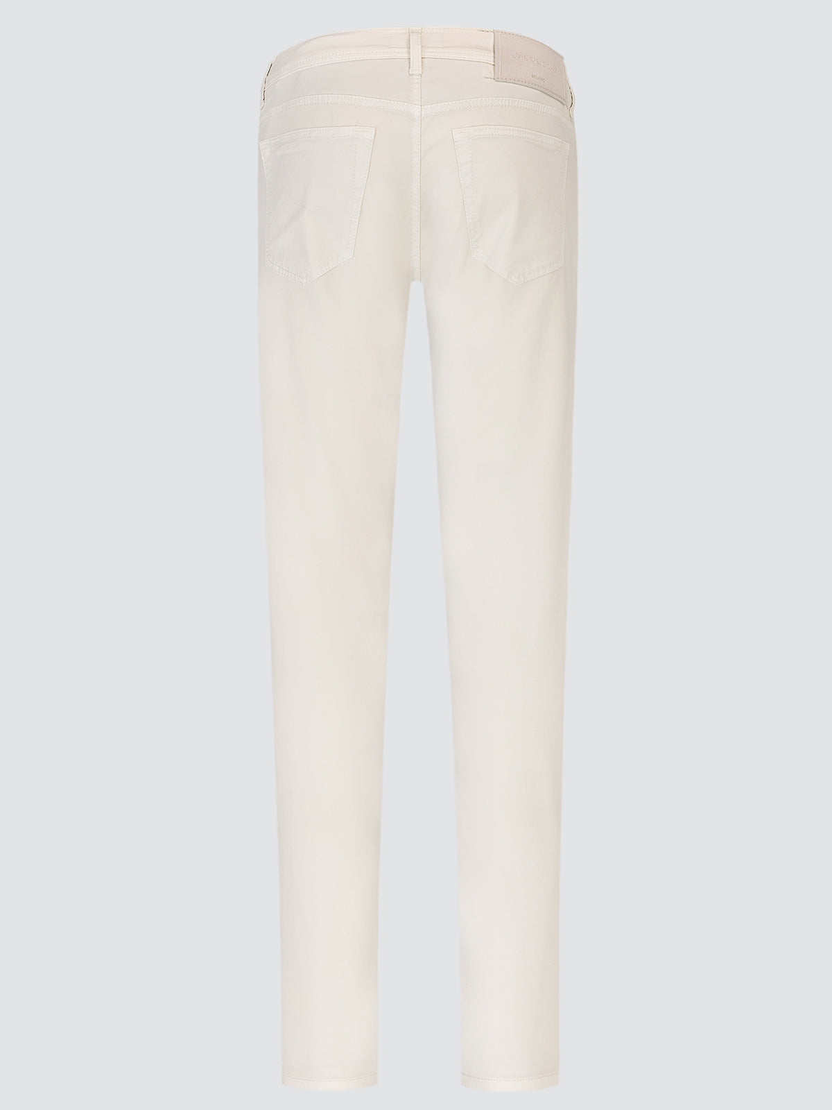 Bard Broek van Gebroken Witte Stretchtwill