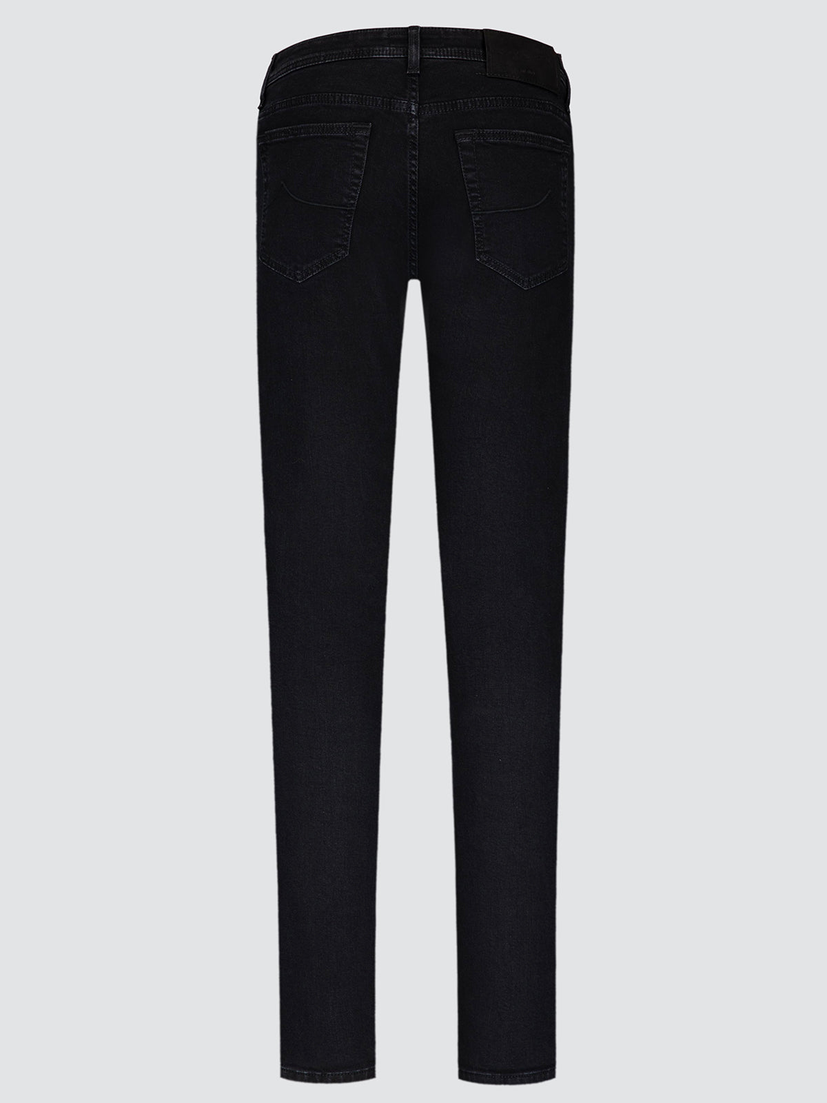 Bard Jeans aus schwarzem Stretch-Denim mit Vintage-Waschung
