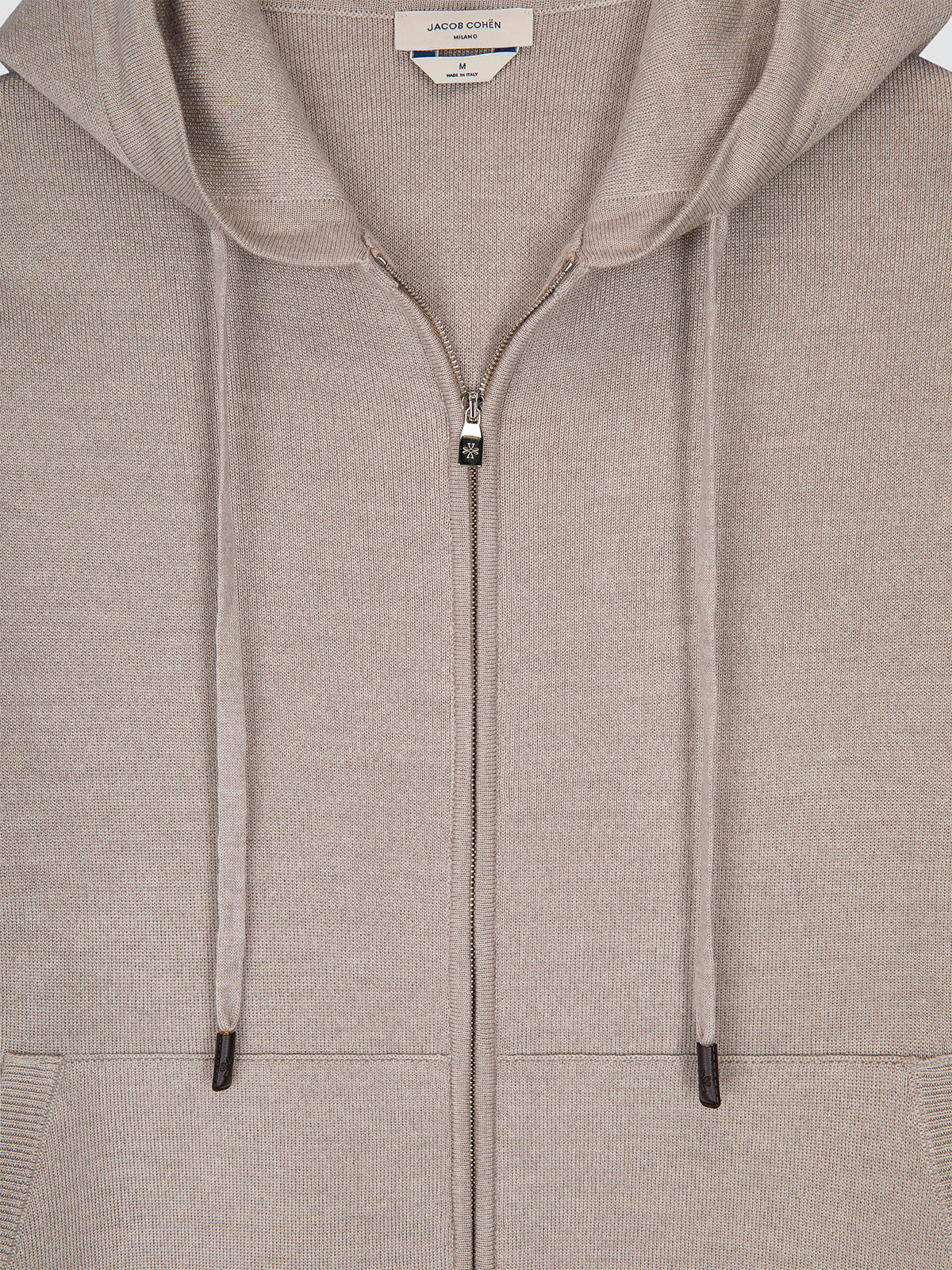 Kapuzenpullover aus Wolle und Seide