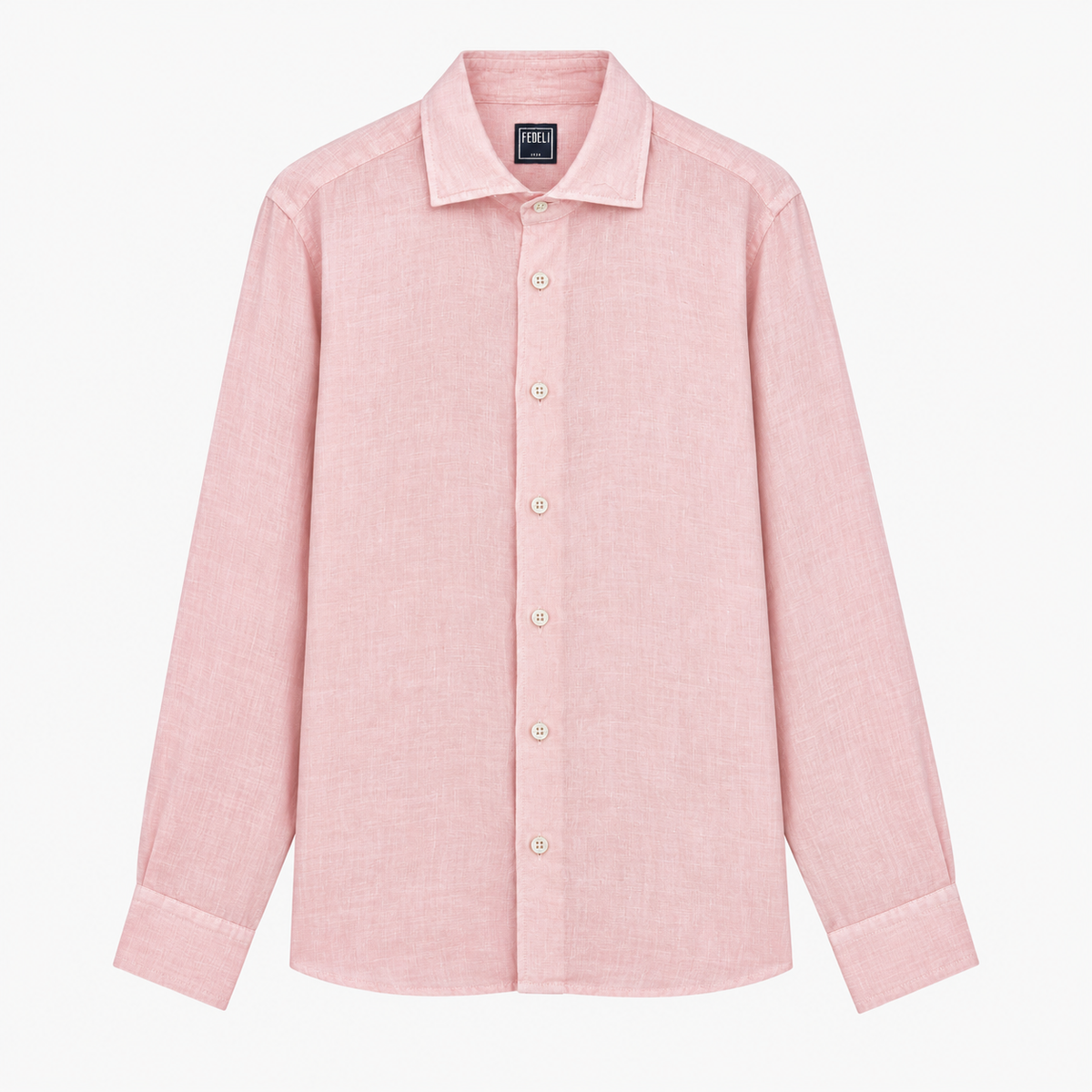 Nick Light Pink Linen Shirt