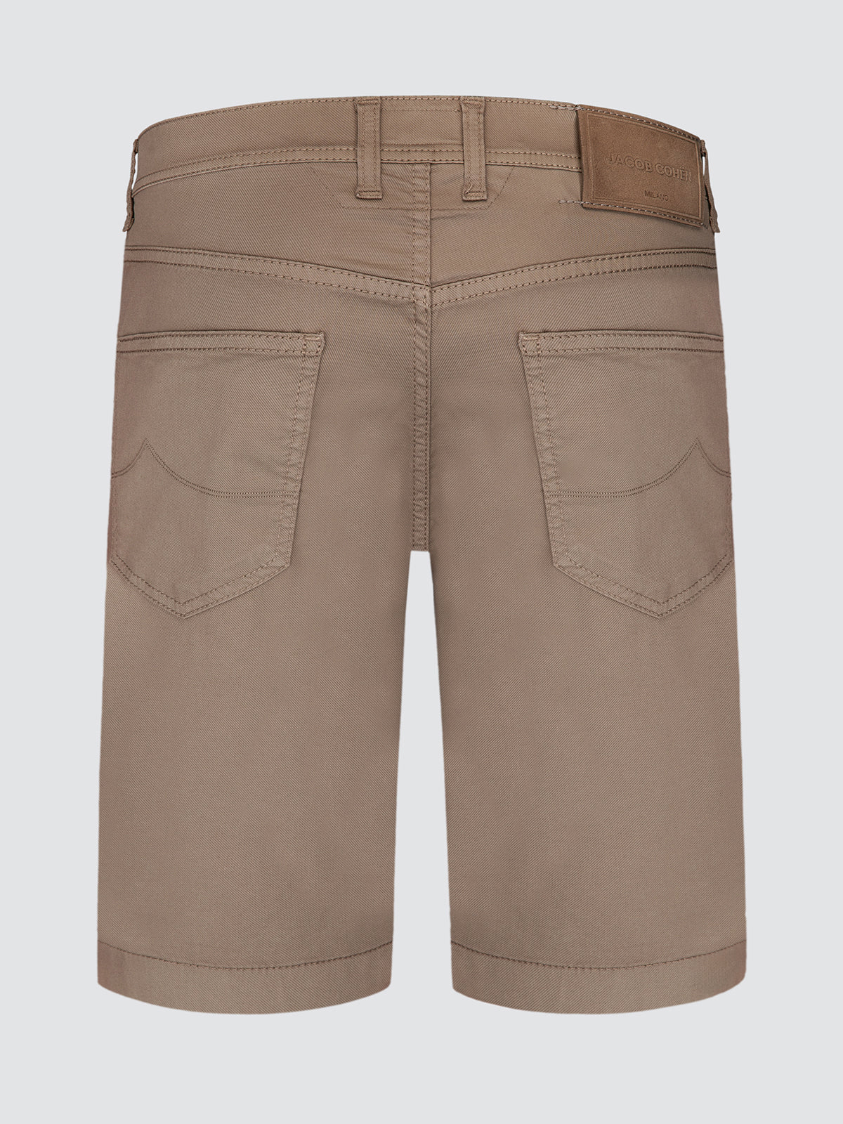Nicolas Elephant Brown Cotton Lyocell Stretch