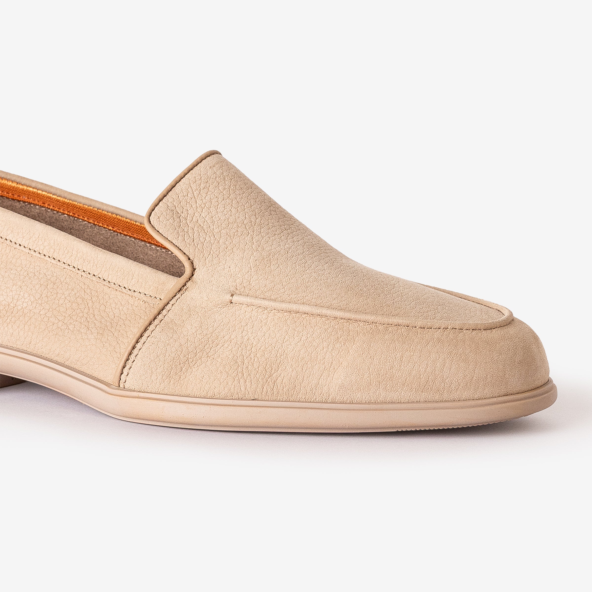 Light Beige Nubuck Leather Loafer