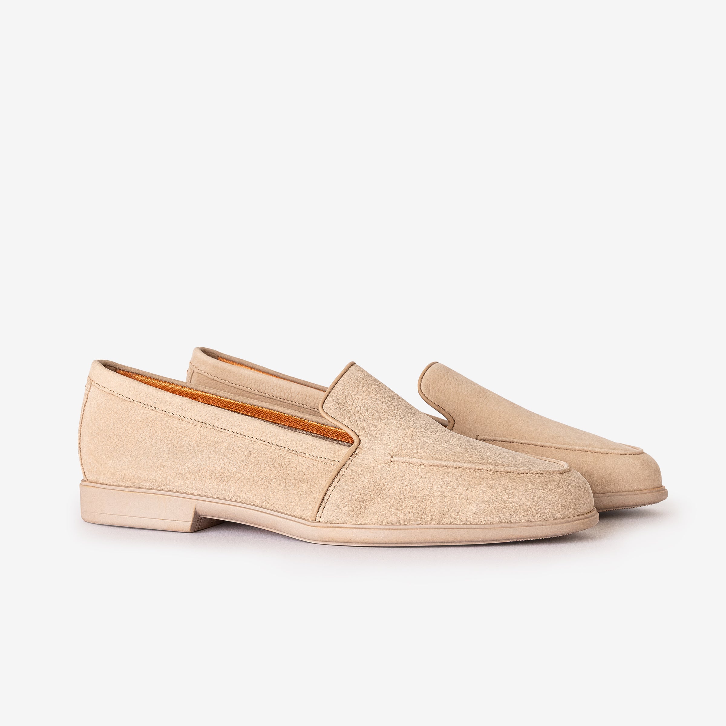 Light Beige Nubuck Leather Loafer